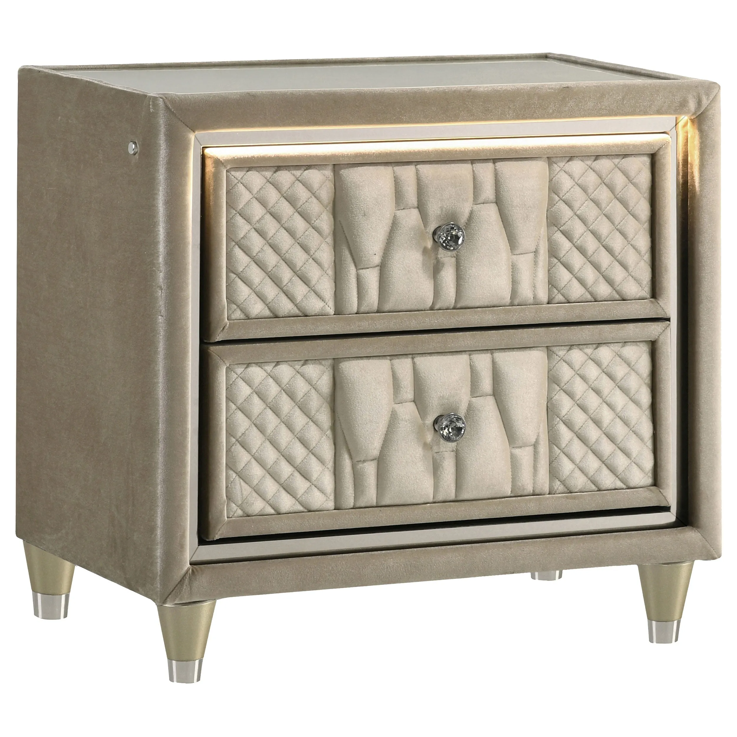 Lorient Ivory/Camel 4-piece Eastern King Bedroom Set - Image 5