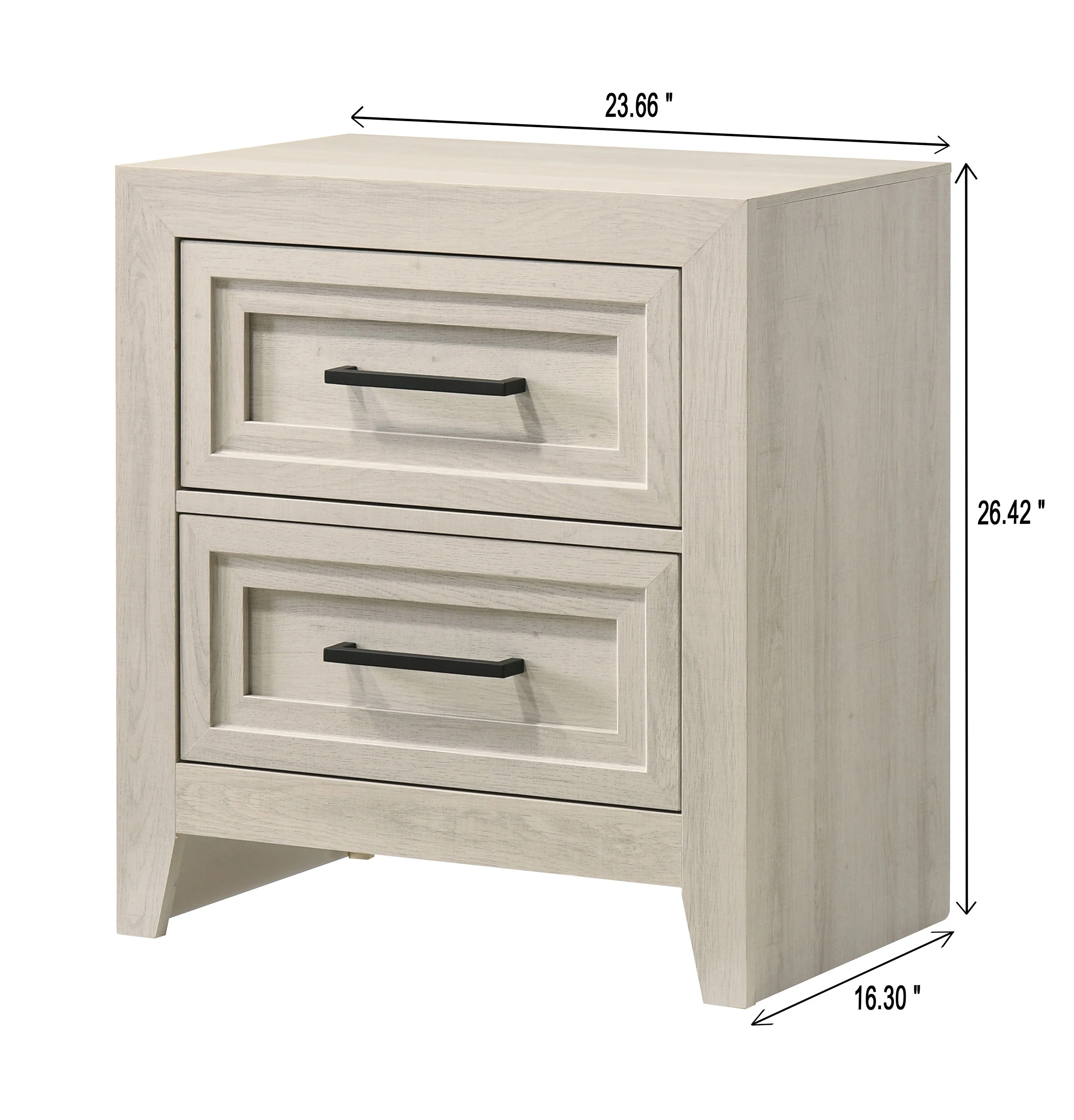 Lorraine Antique White Nightstand - Image 4