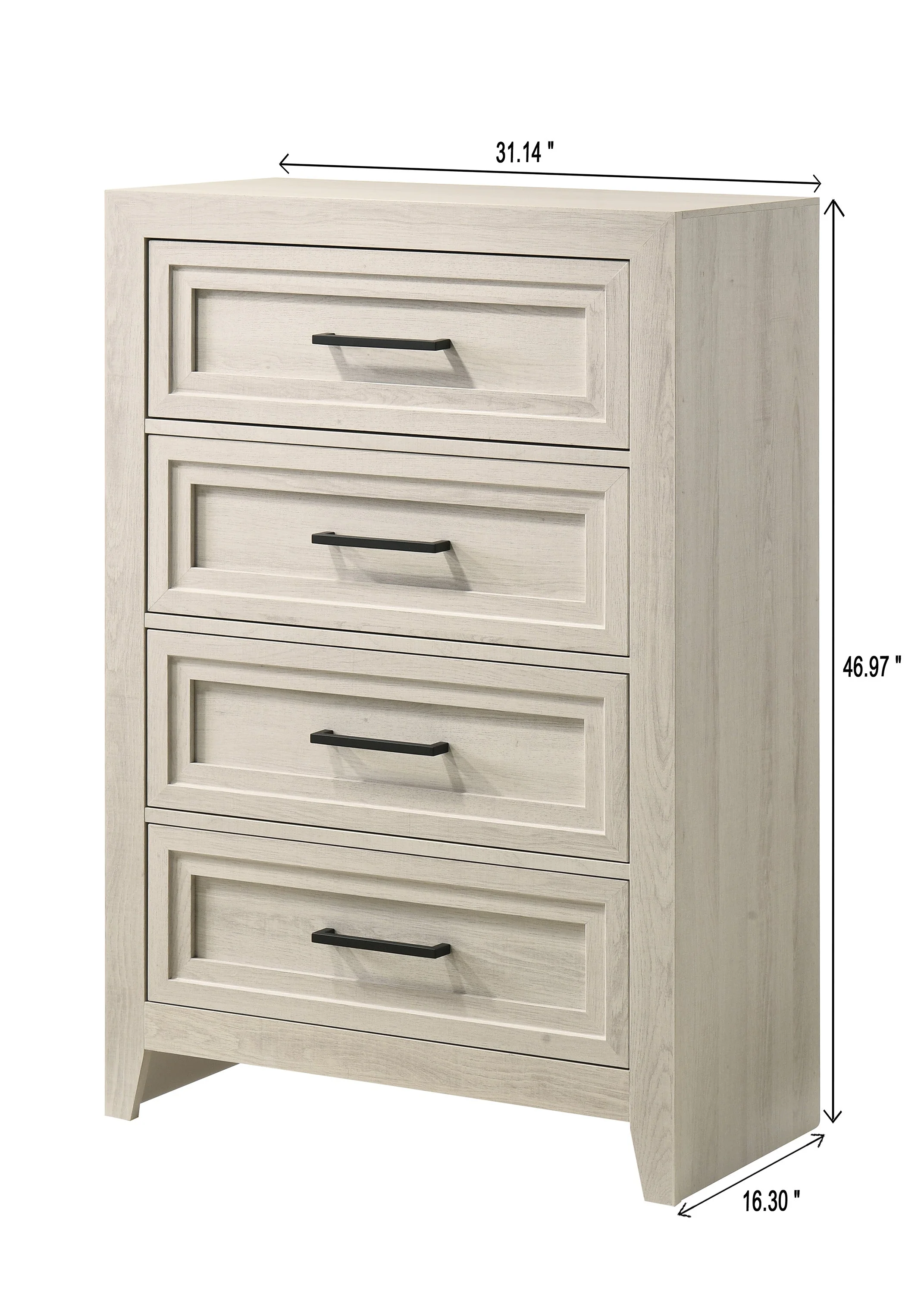 Lorraine Antique White Panel Bedroom Set - Image 15