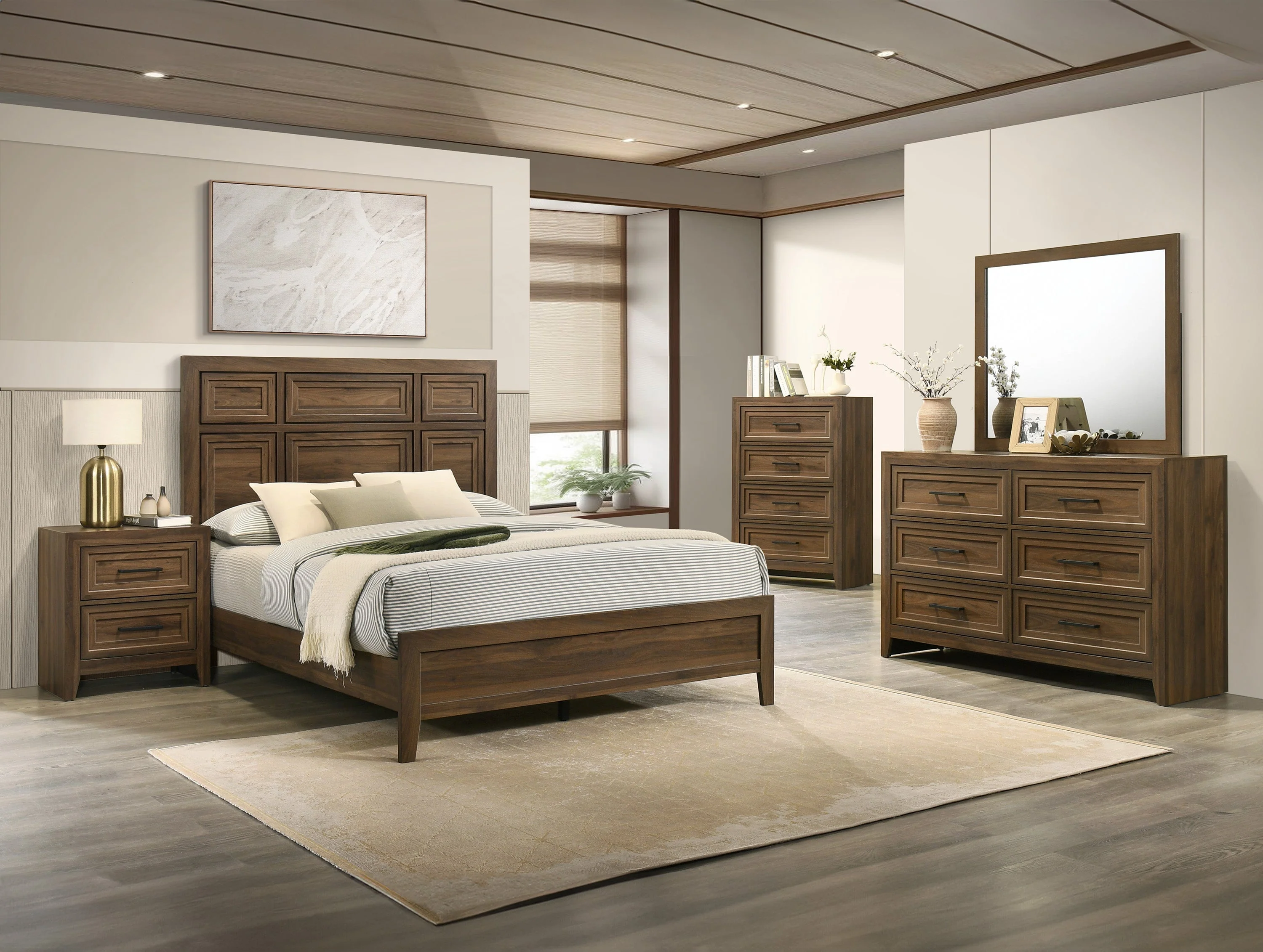 Lorraine Dark Brown Twin Bed - Image 4