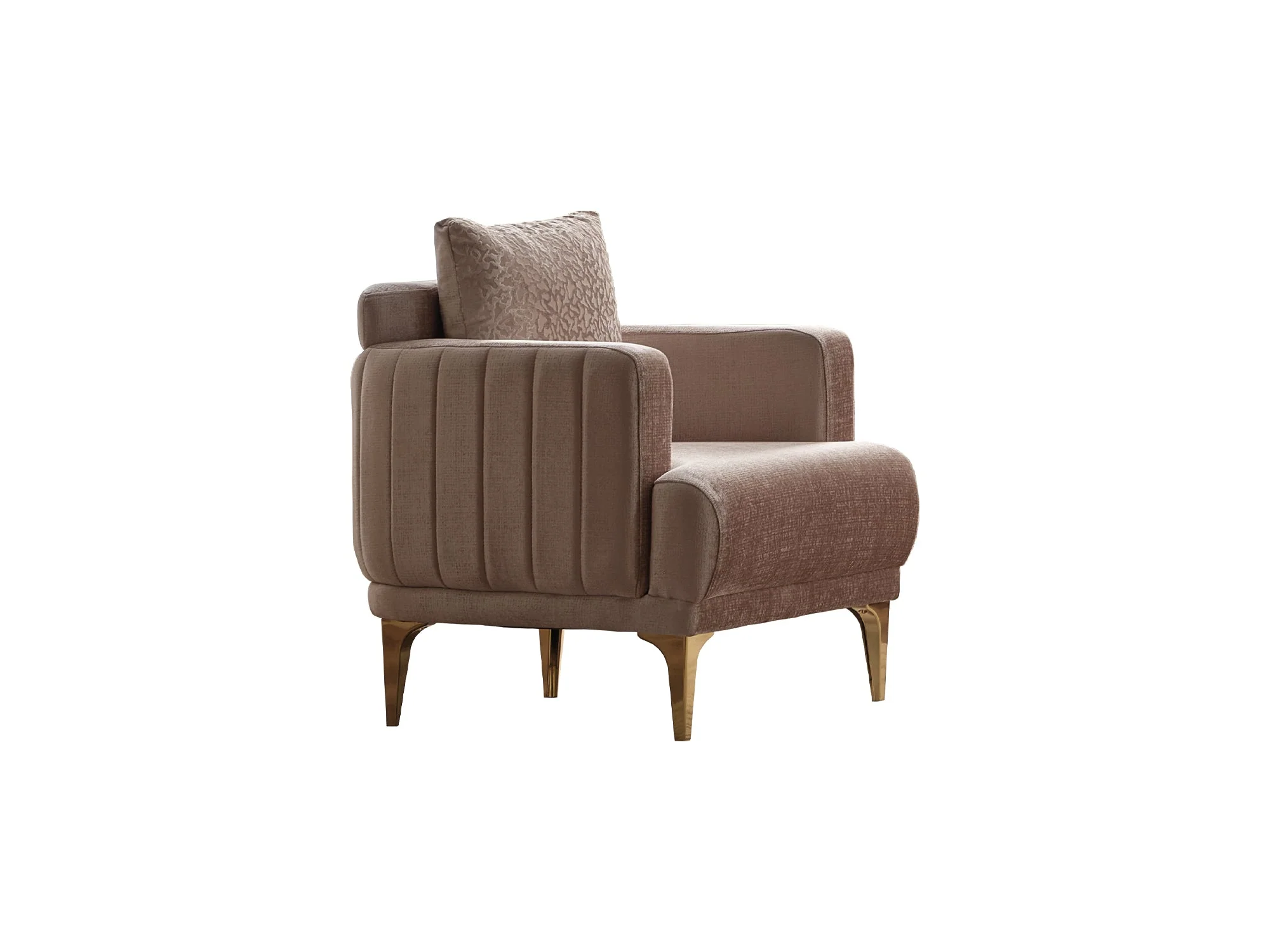 Lotus 3-pieces (Sofa & Loveseat & Chair) Livingroom Set Cream - Image 10