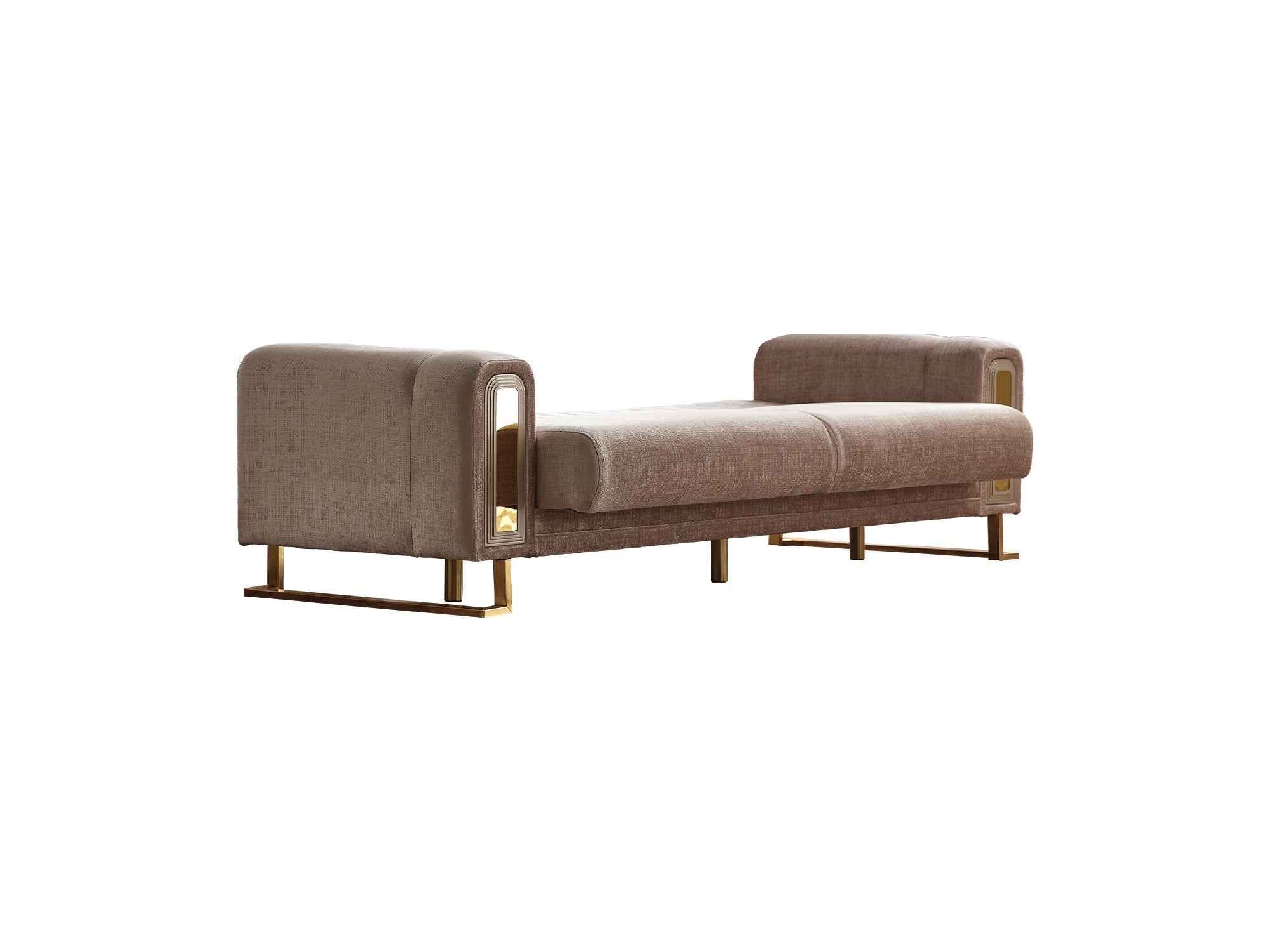 Lotus Cream Convertible Sofa - Image 2