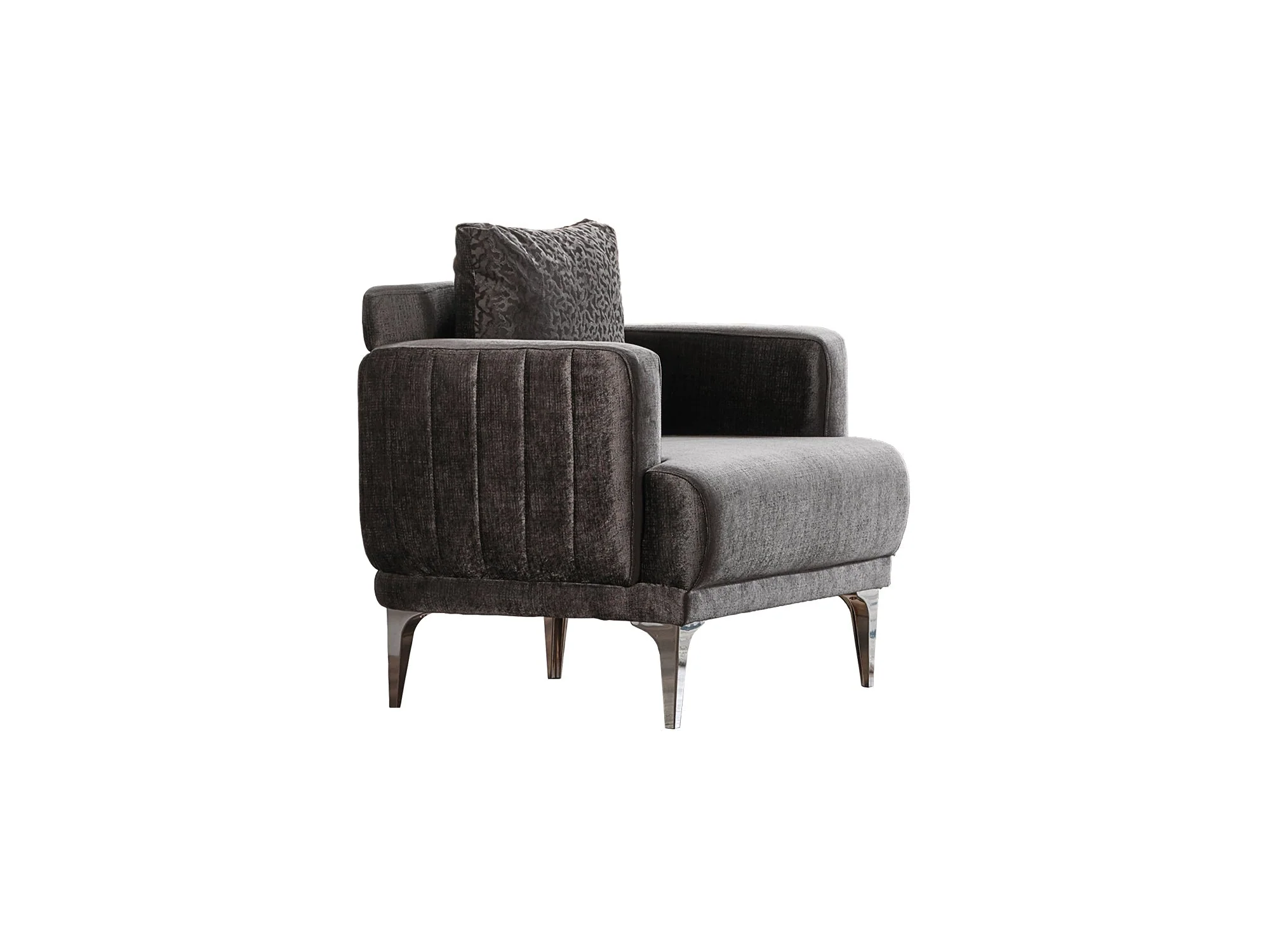 Lotus Grey 3-pieces (Sofa & Loveseat & Chair) Living Room Set - Image 11