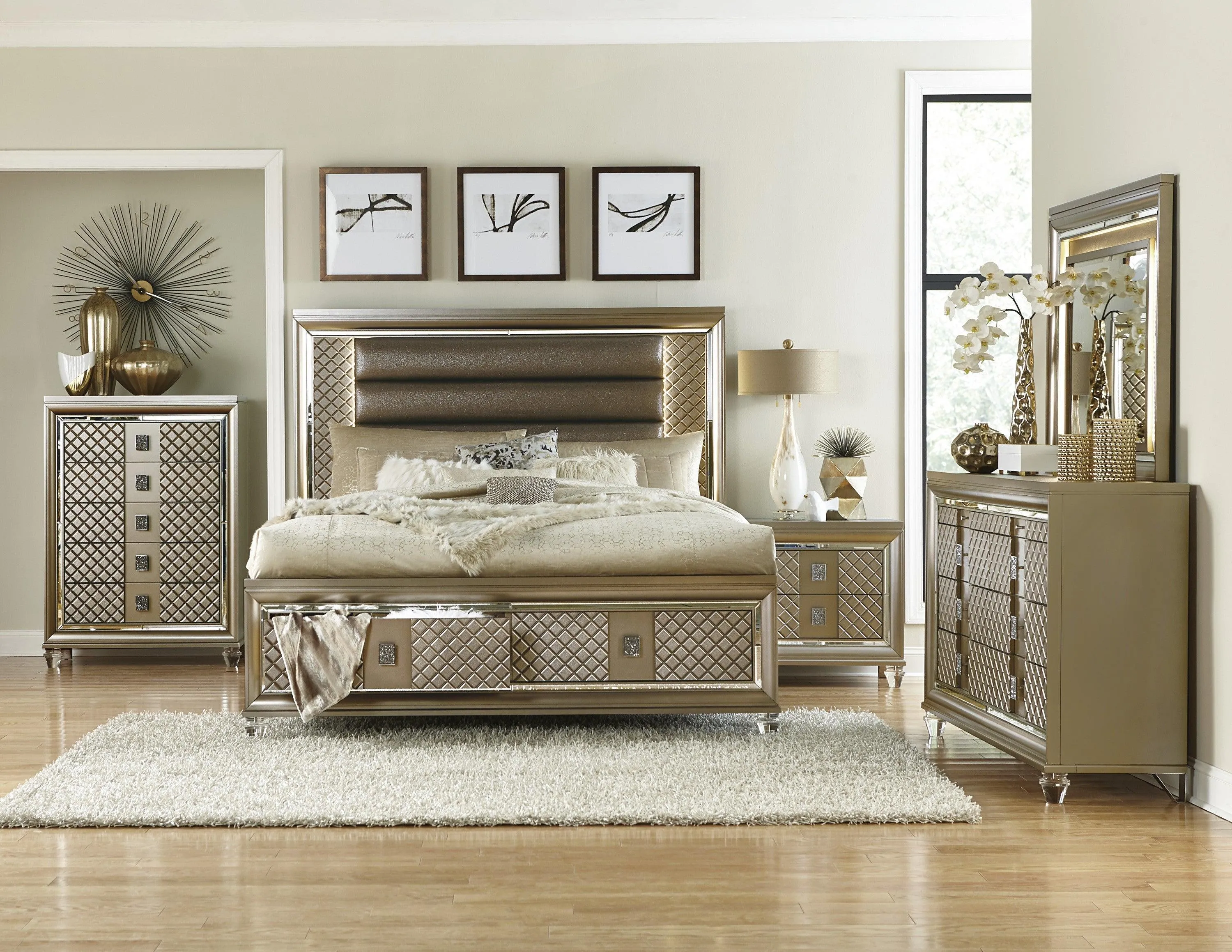 Loudon Champagne Metallic Dresser - Image 2