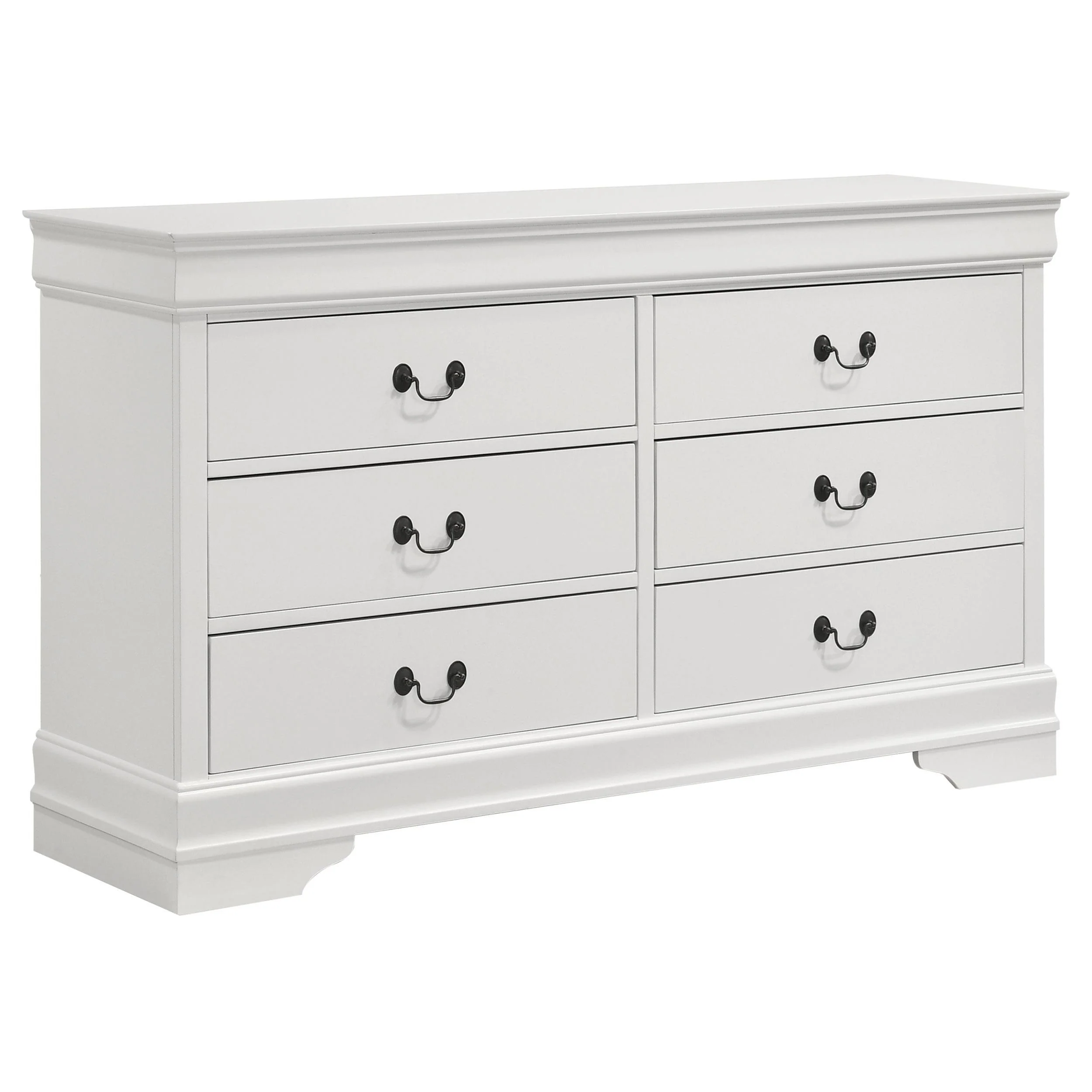 Louis Philippe White 6-drawer Dresser - Image 2