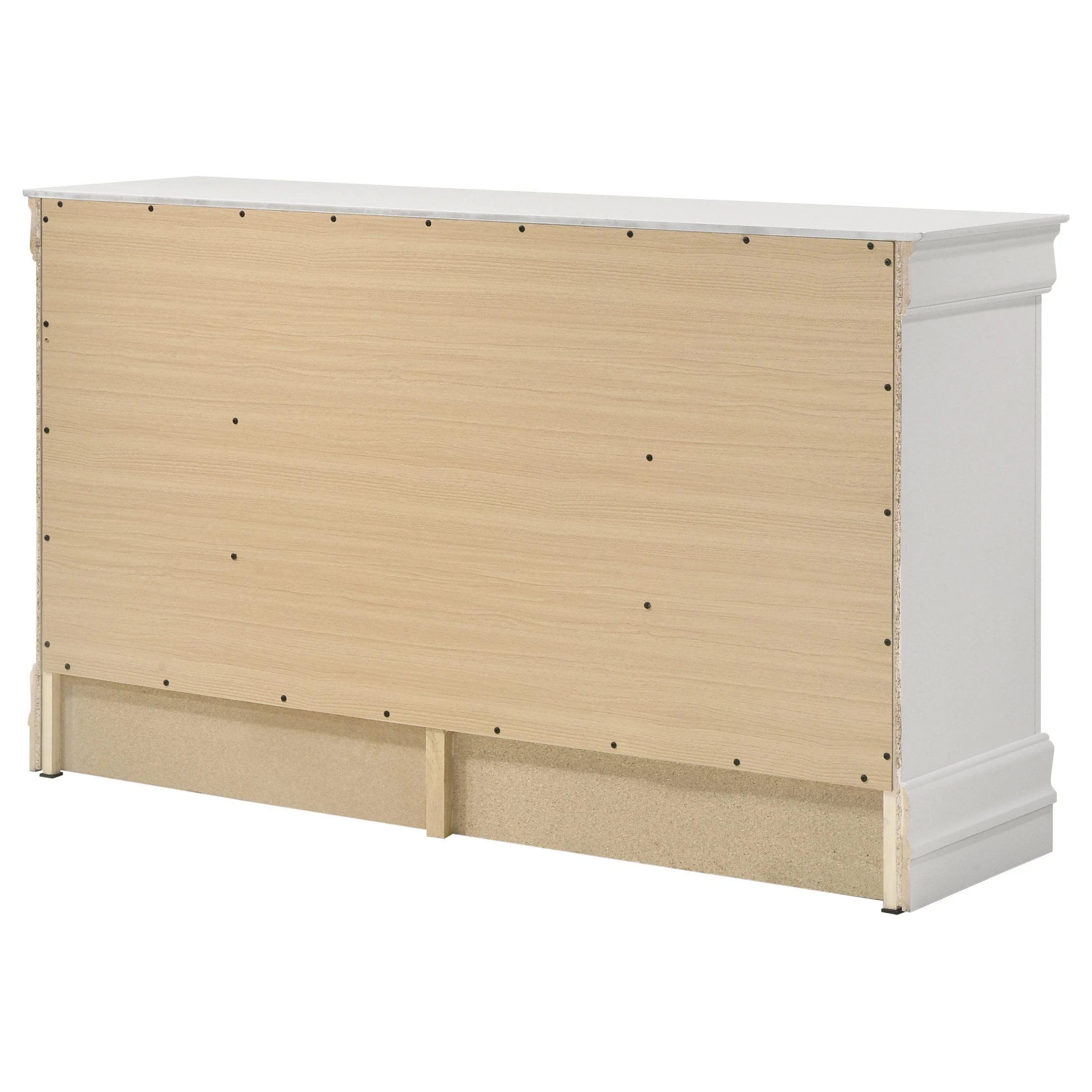 Louis Philippe White 6-drawer Dresser - Image 7