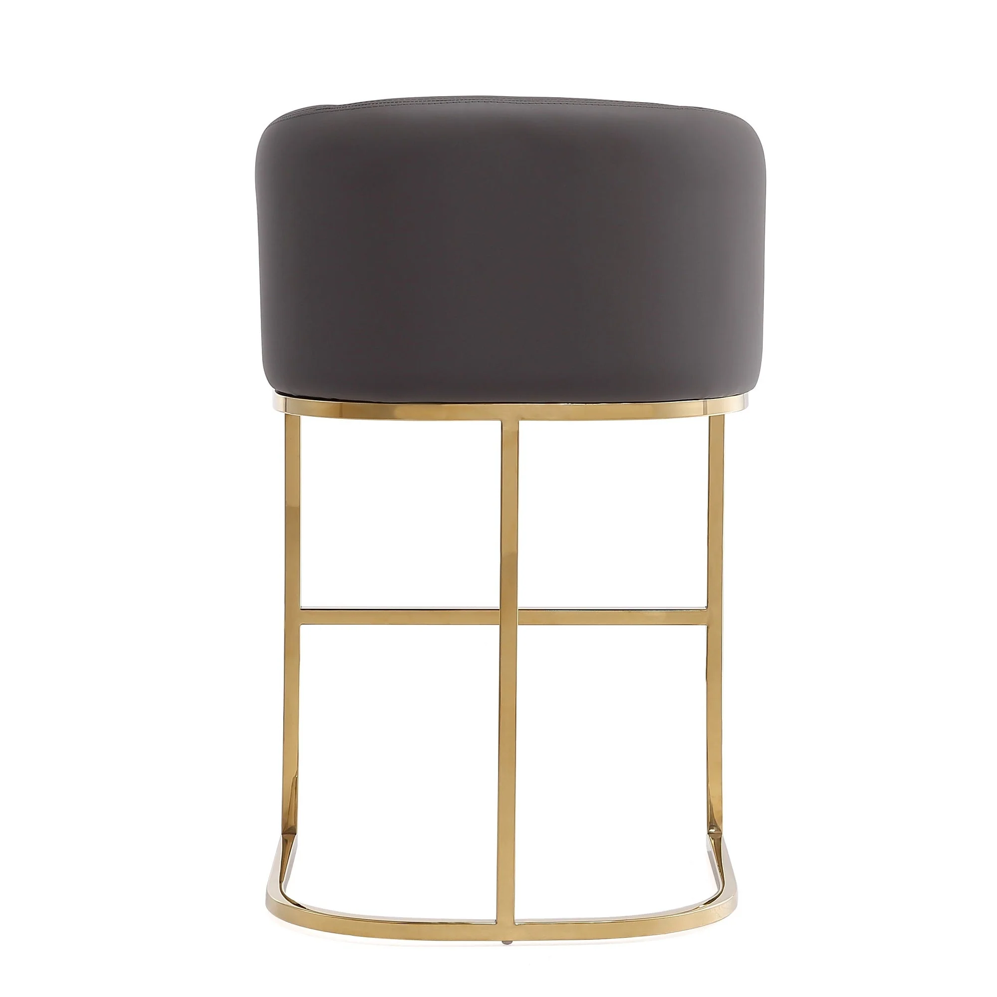 Louvre Counter Stool in Grey and Titanium Gold (set of 3) - Image 8