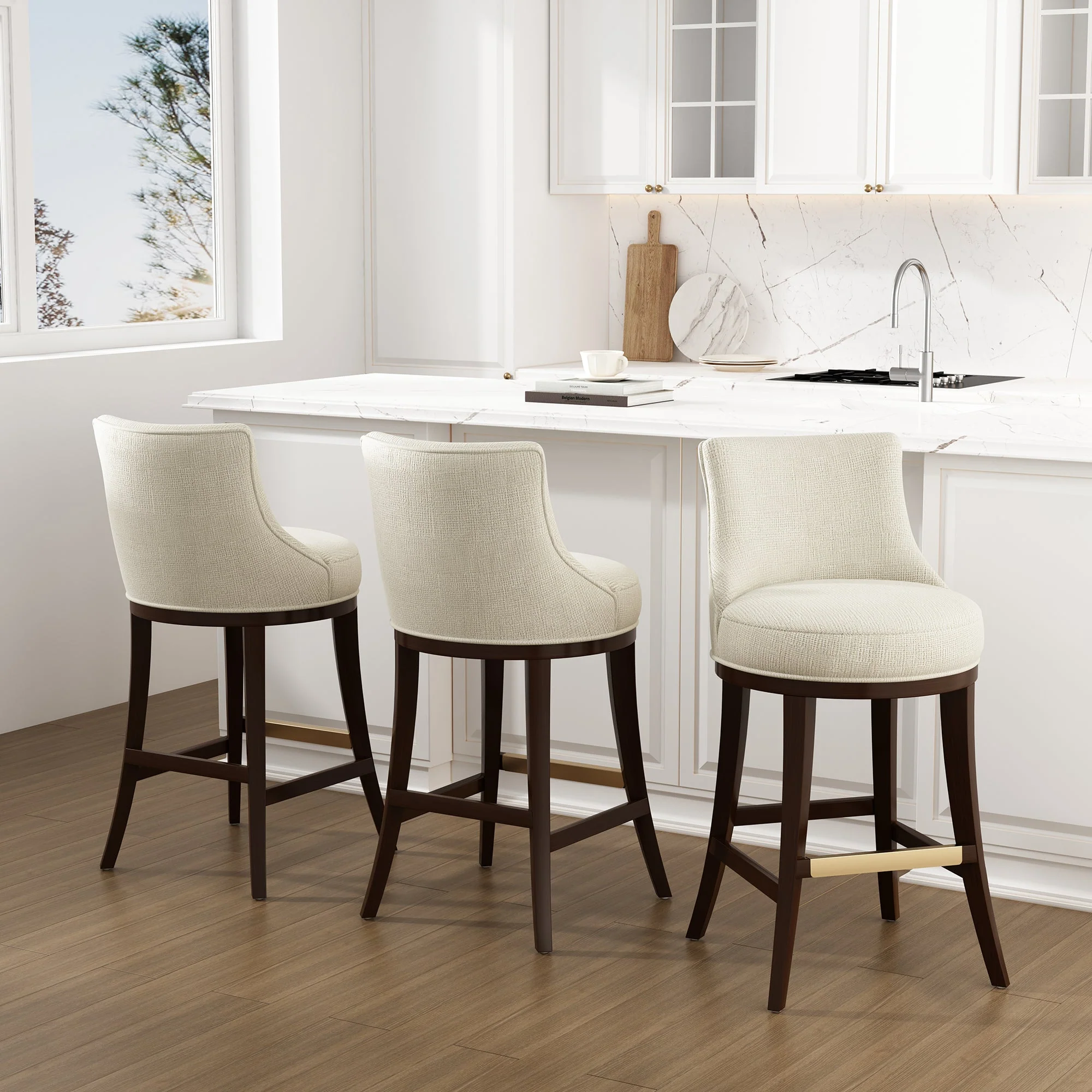 Lucia Barstool in Natural (set of 3) - Image 2