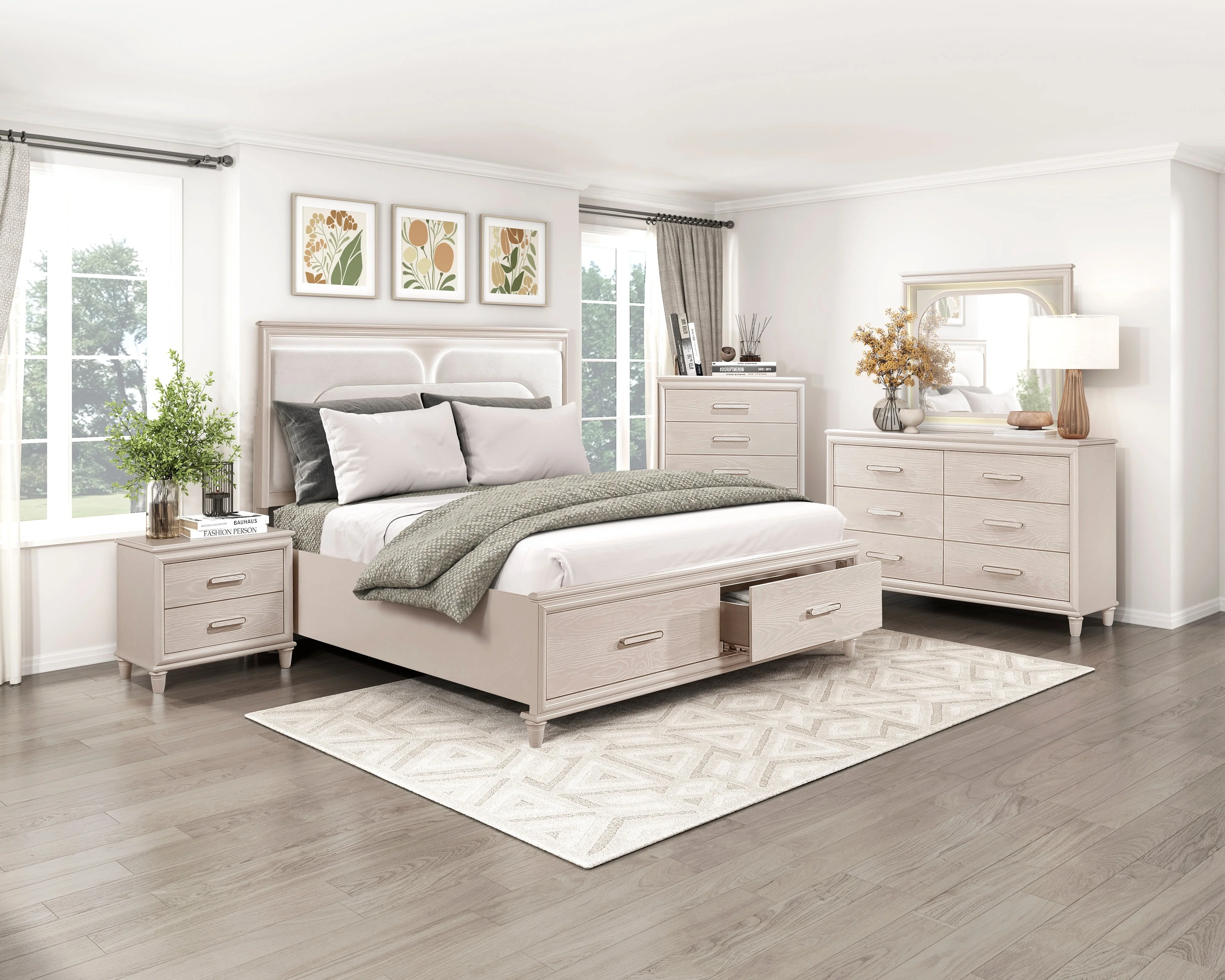 Lunaris Beige Night Stand - Image 8