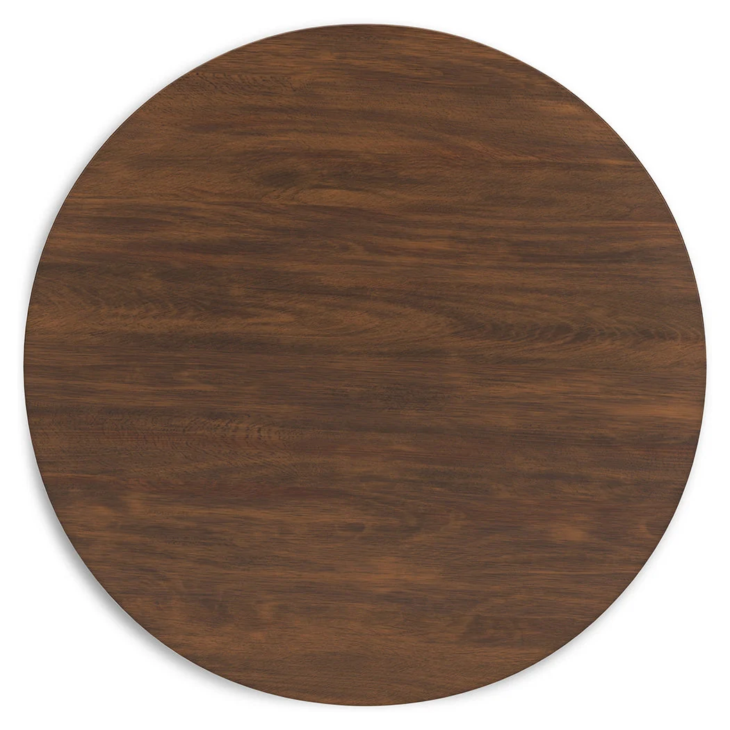 Lyncott Beige & Brown Round Dining Room Set - Image 9