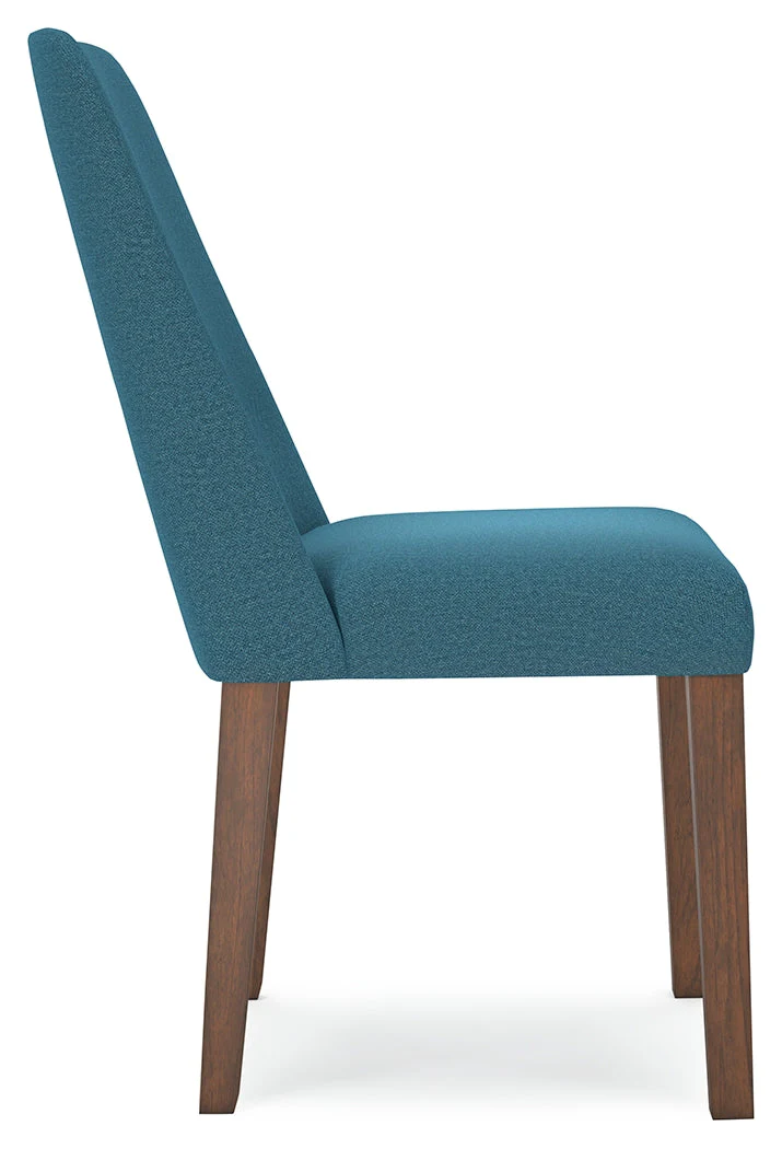 Lyncott Blue & Brown Round Dining Room Set - Image 5