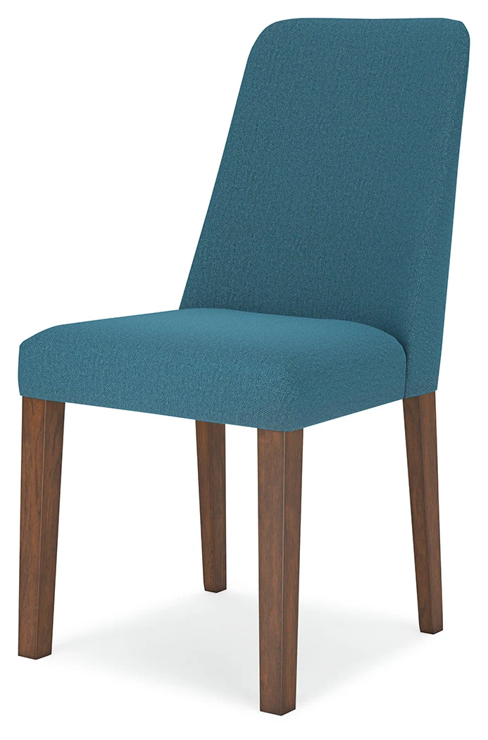 Lyncott Blue & Brown Round Dining Room Set - Image 8