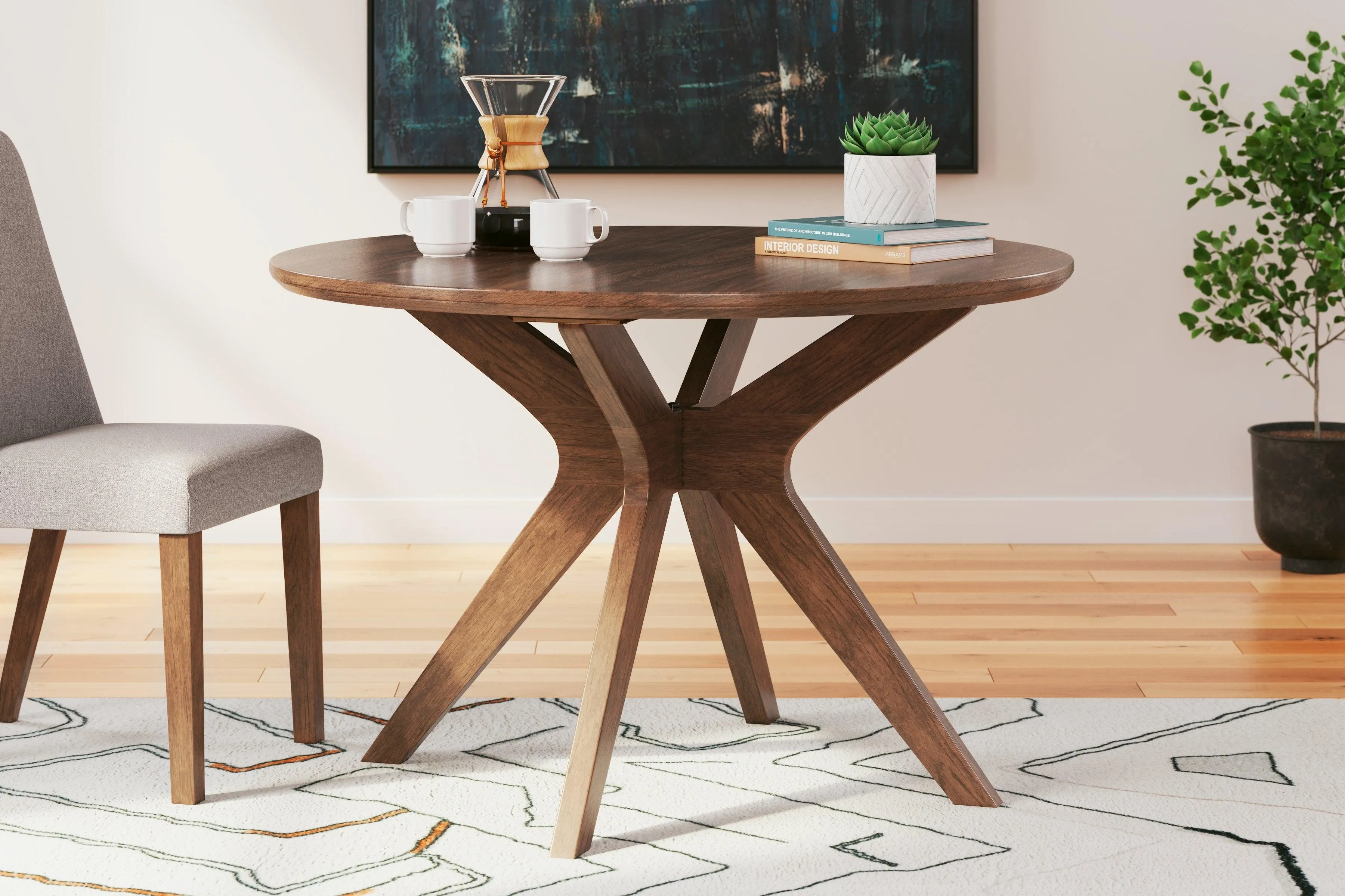 Lyncott Brown Dining Table - Image 2