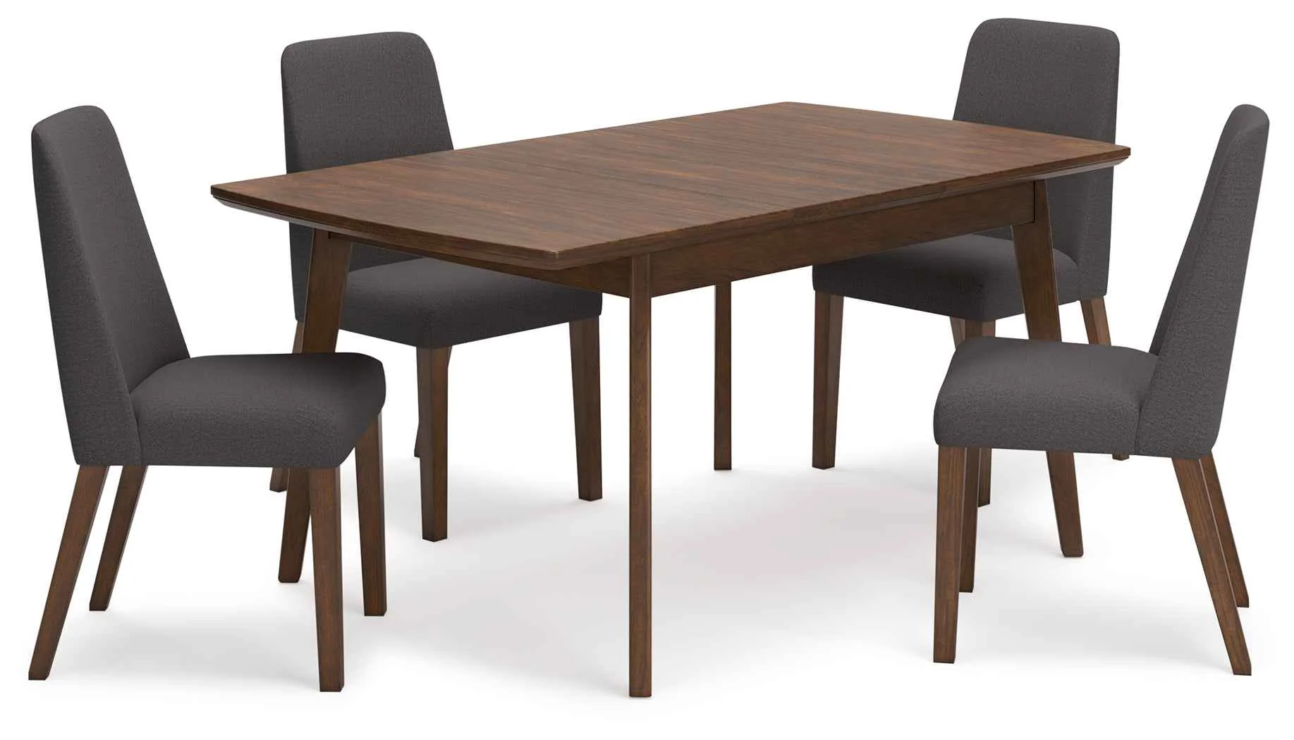 Lyncott Charcoal & Brown 64" Extendable Dining Room Set - Image 3