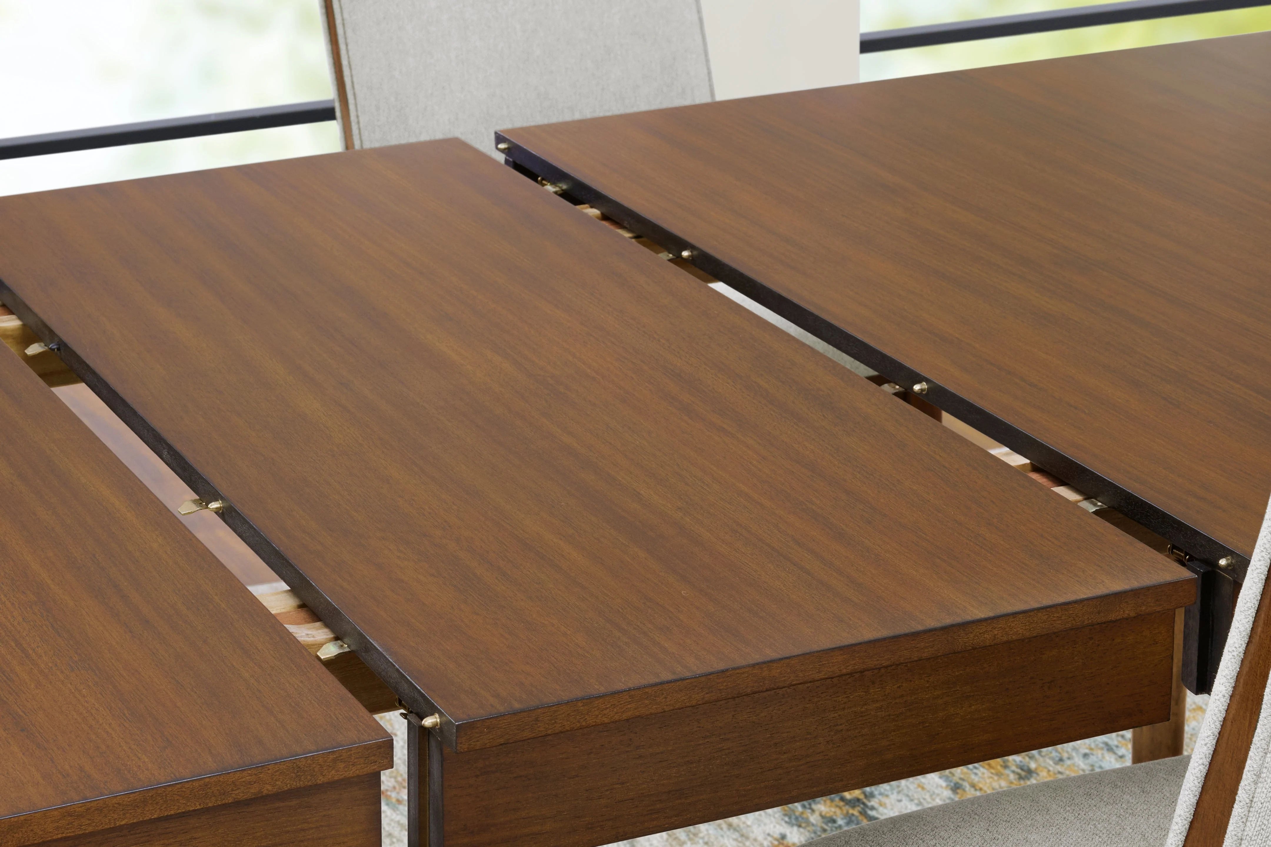 Lyncott Charcoal & Brown 92" Extendable Dining Room Set - Image 17