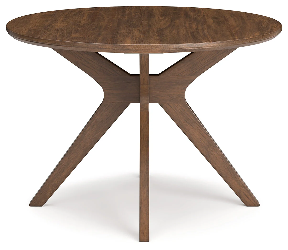 Lyncott Mustard & Brown Round Dining Room Set - Image 11