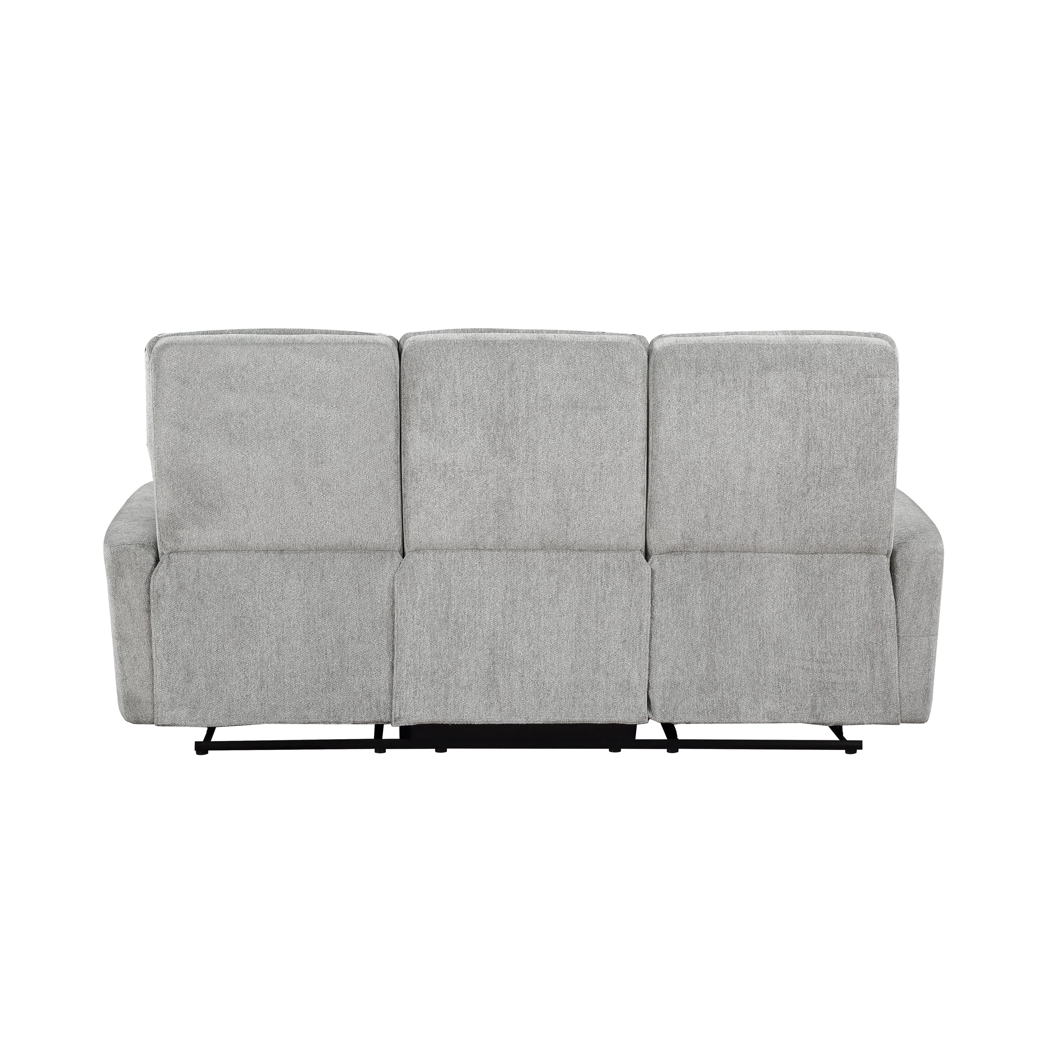 Lyndon Gray Double Reclining Sofa - Image 4