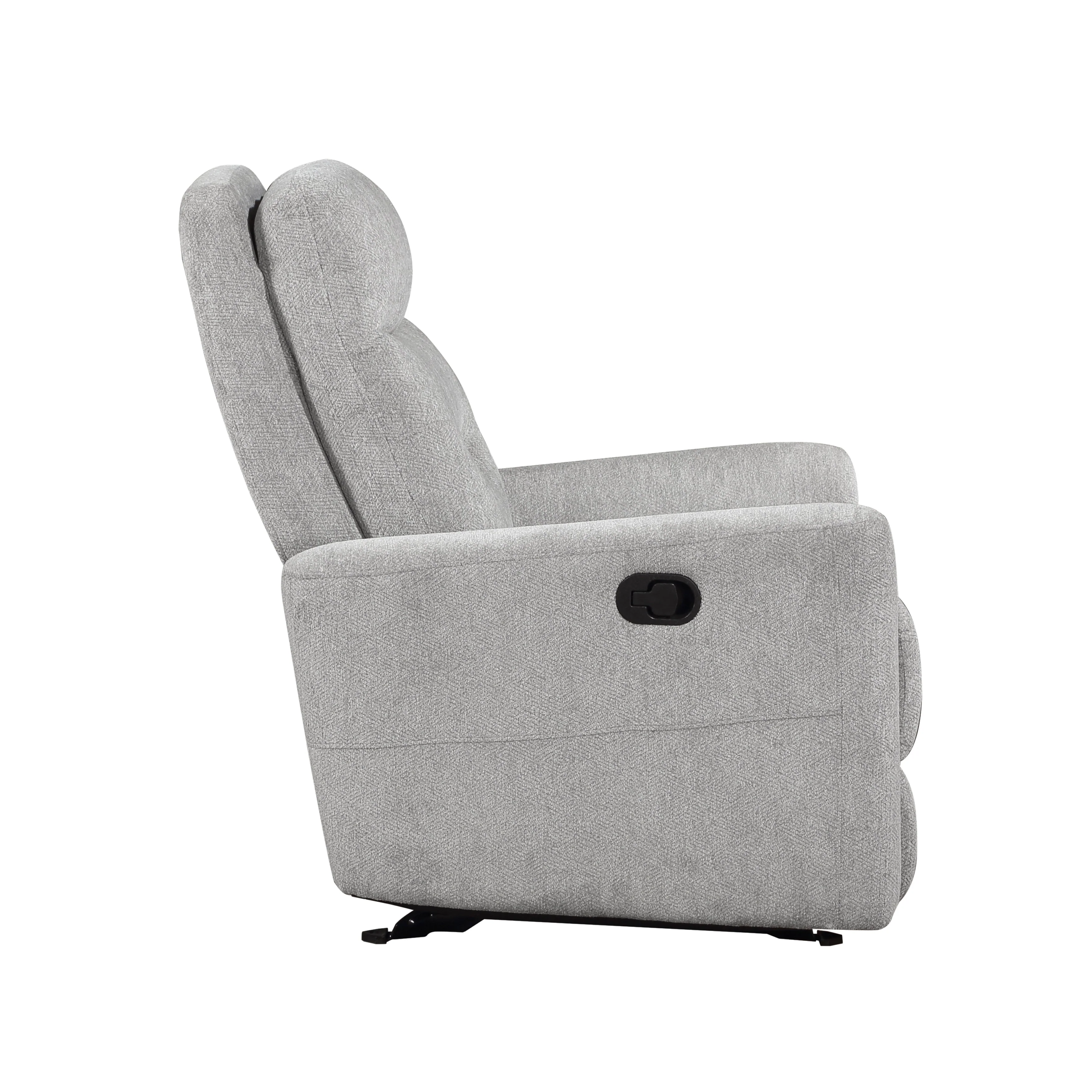 Lyndon Gray Glider Reclining Chair - Image 4