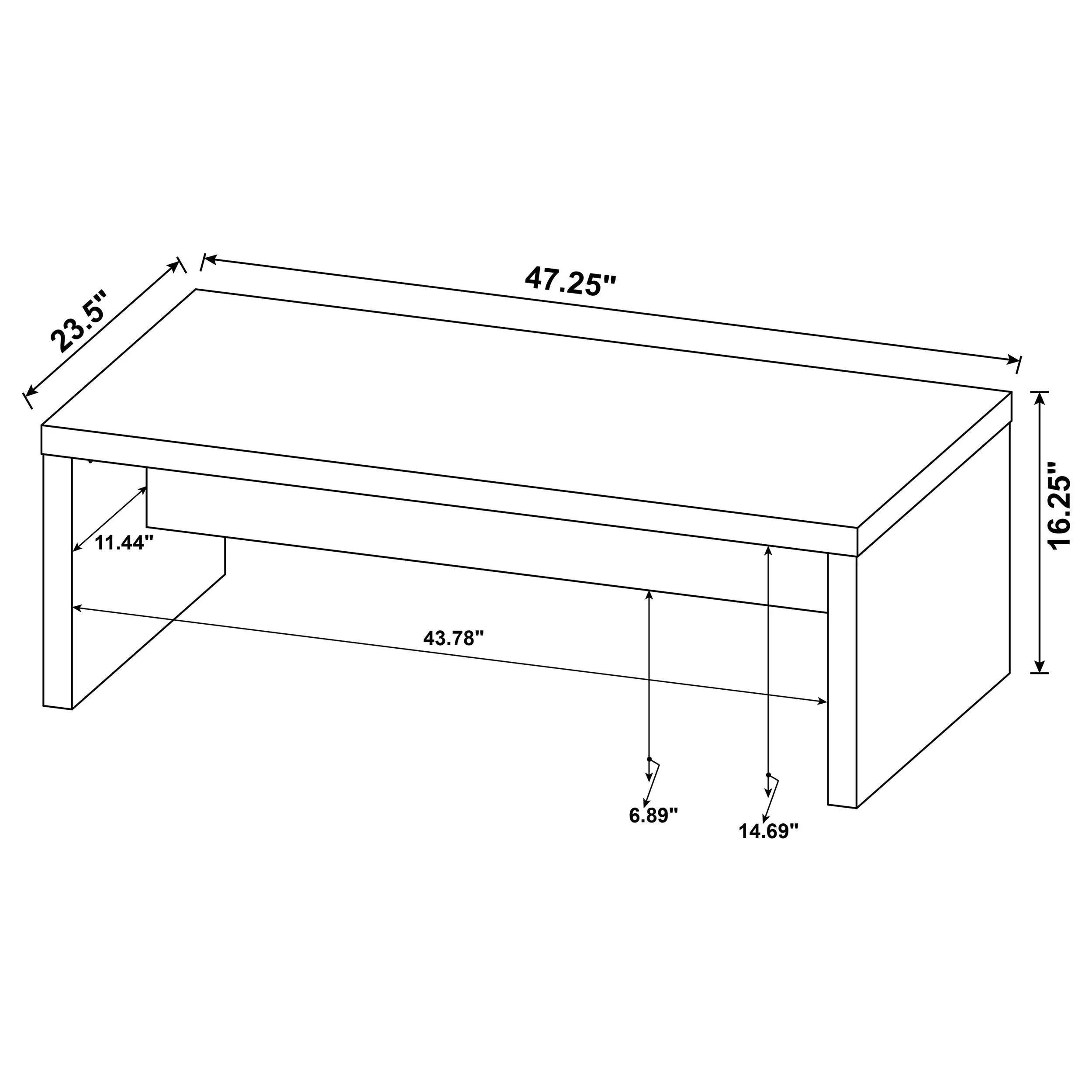 Lynette Mango 3-Piece Rectangular Coffee and End Table Set - Image 11