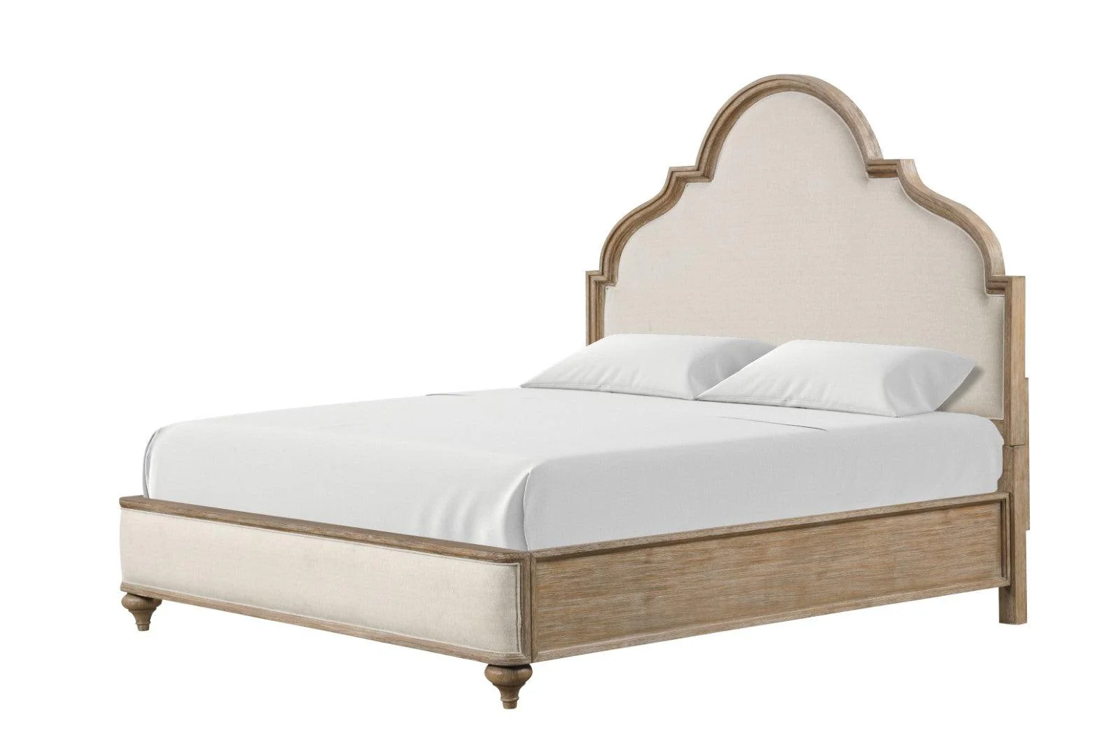 Lyris Rustic Oak King Bed - Image 2