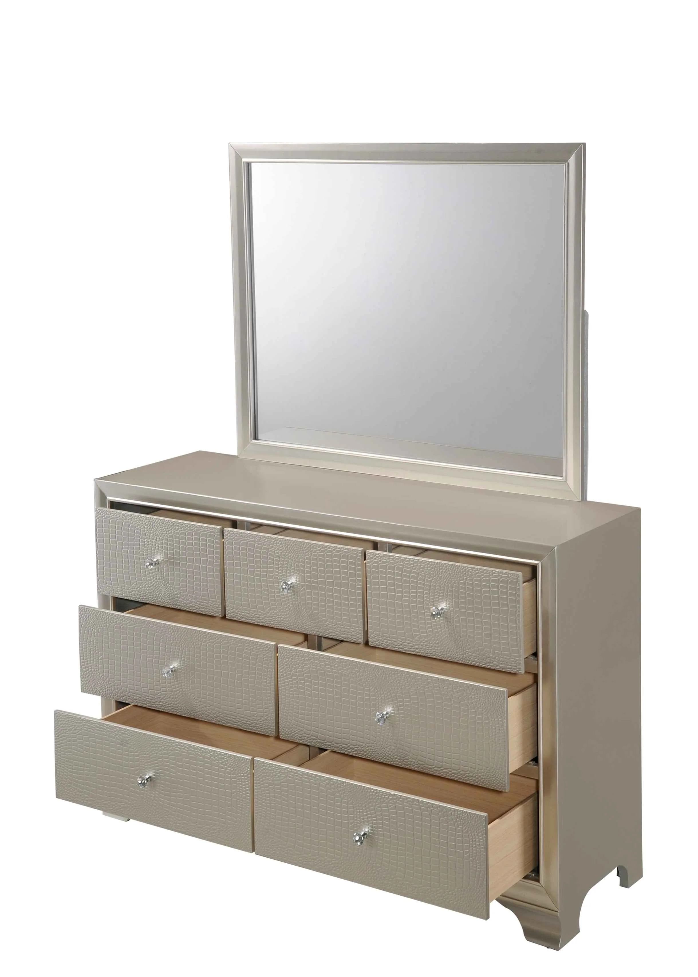 Lyssa Champagne Bedroom Mirror Only - Image 4