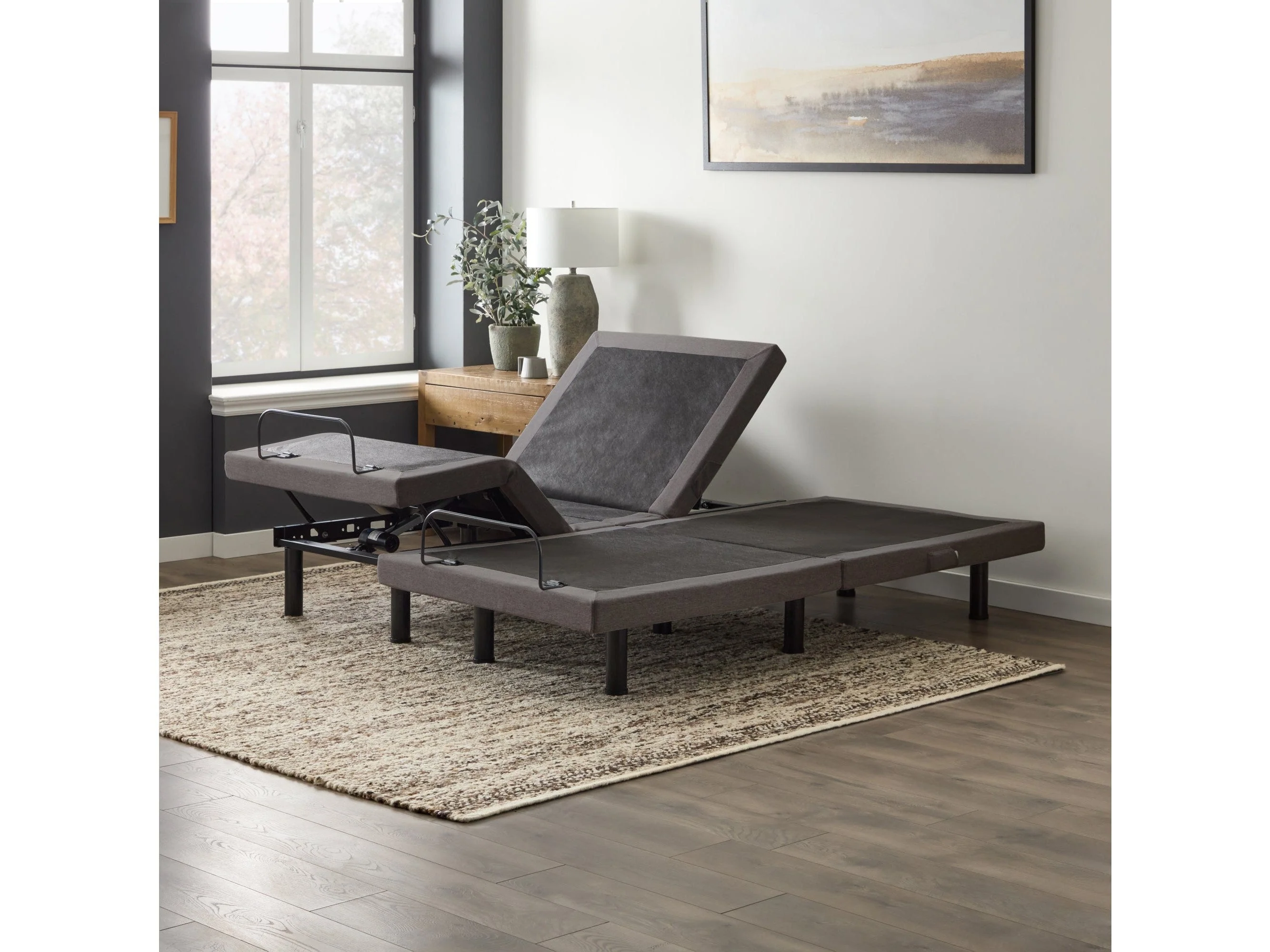M455 Charcoal King Adjustable Bed Base