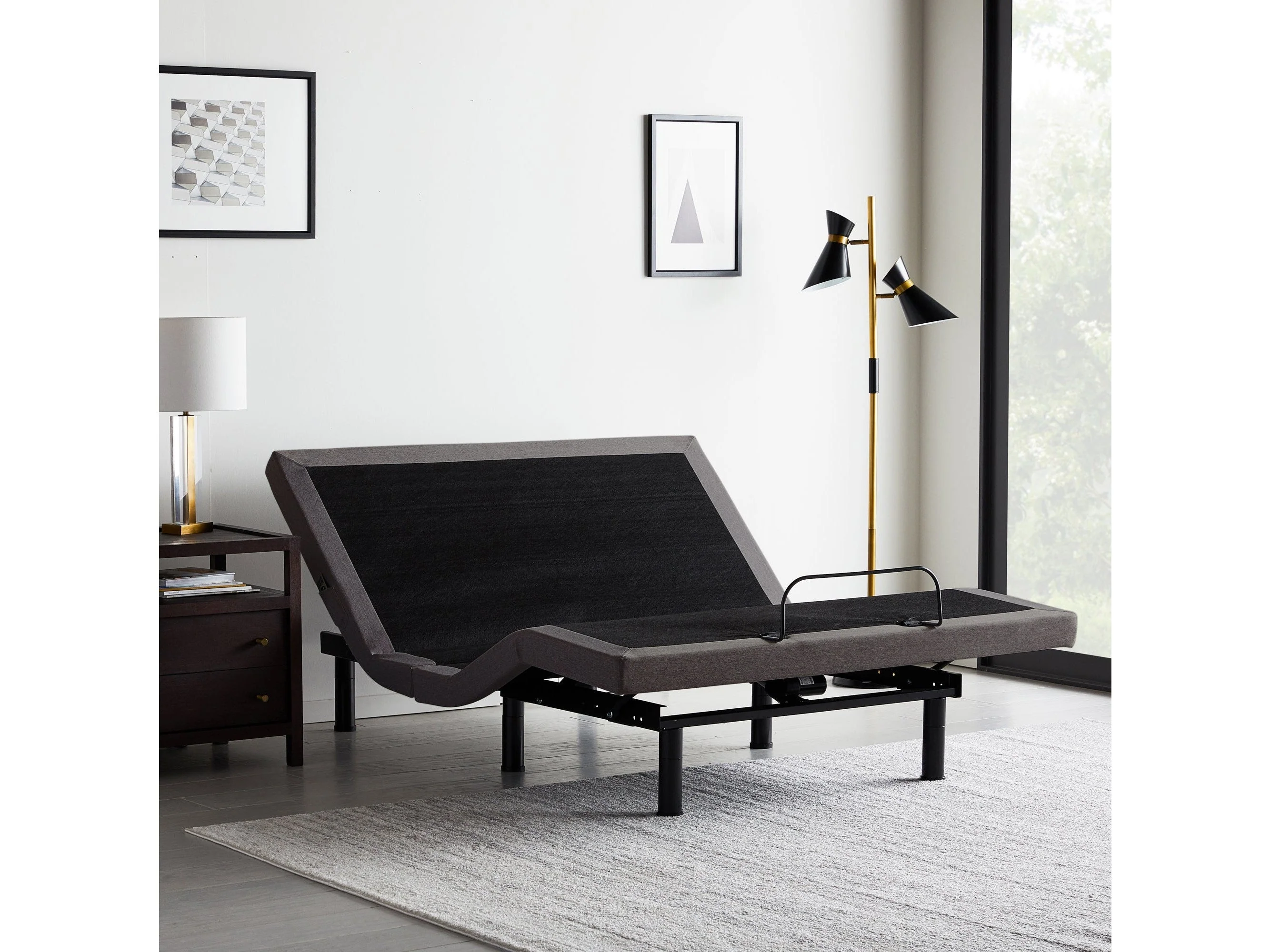 M555 Charcoal Split Queen Adjustable Base
