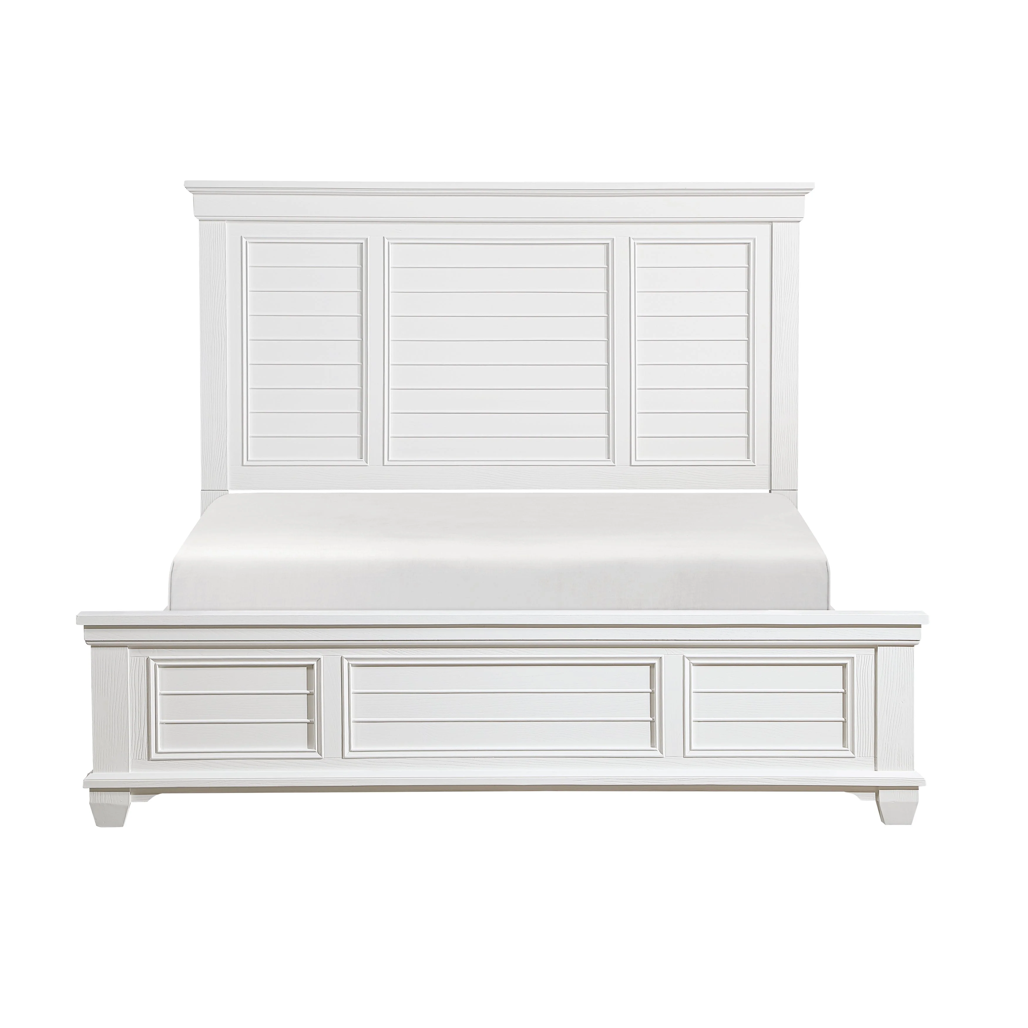 Mackinac White Queen Panel Bed - Image 5