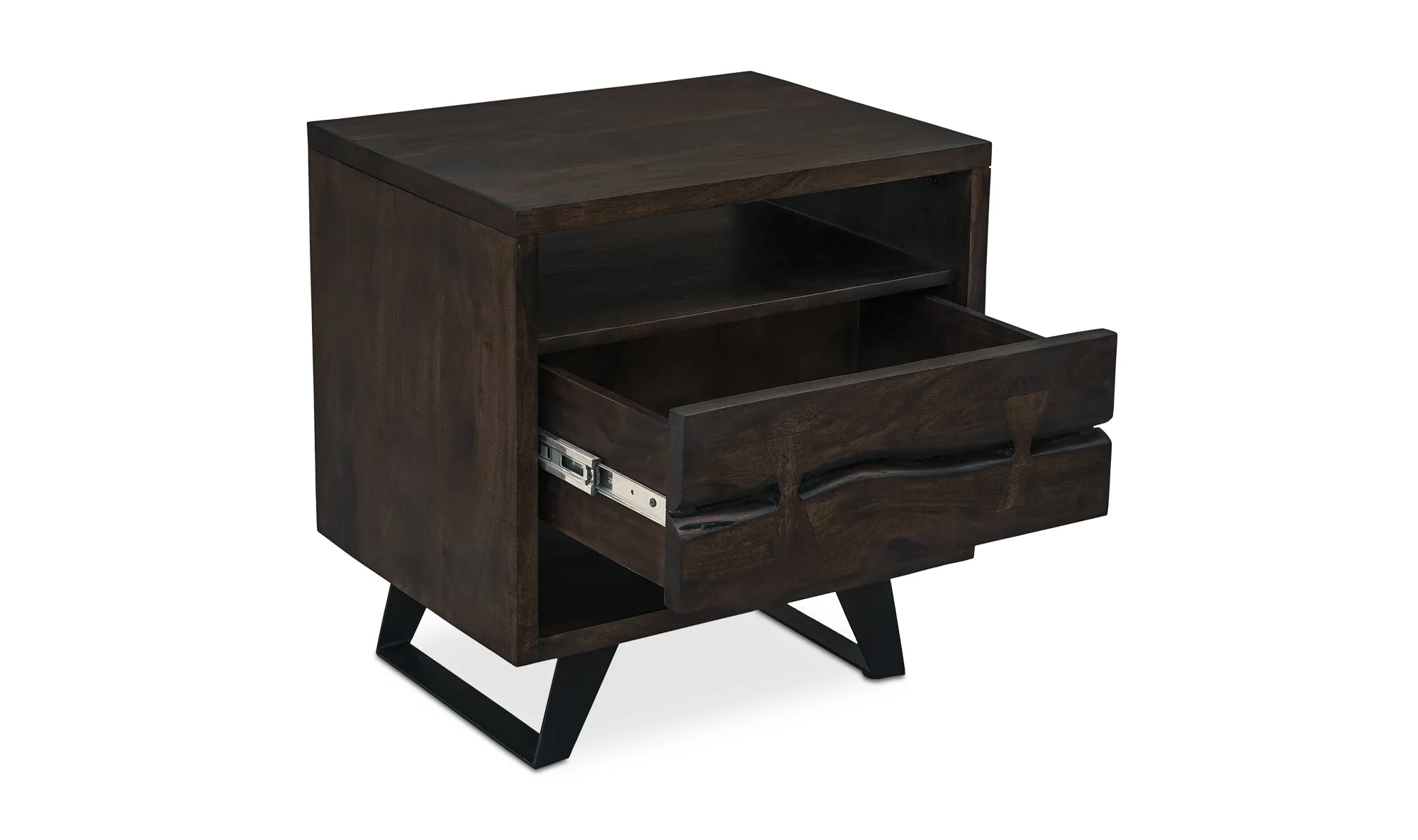 Madagascar Nightstand Dark Brown - Image 2
