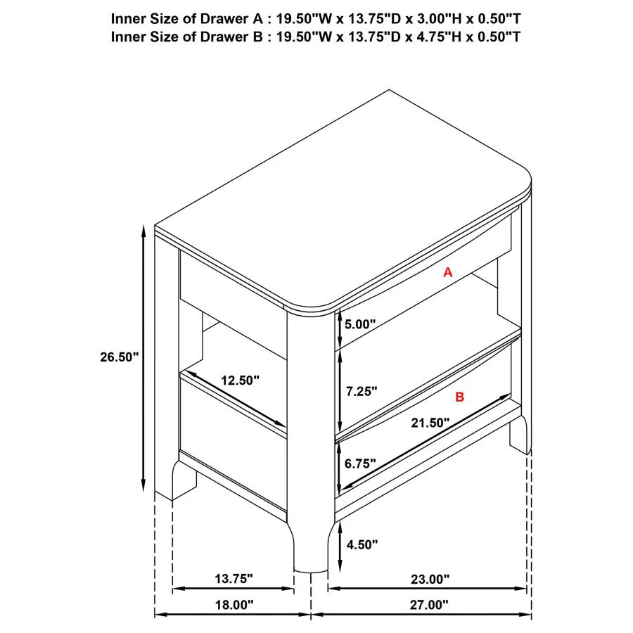 Maderia Walnut 4-piece Queen Bedroom Set - Image 17