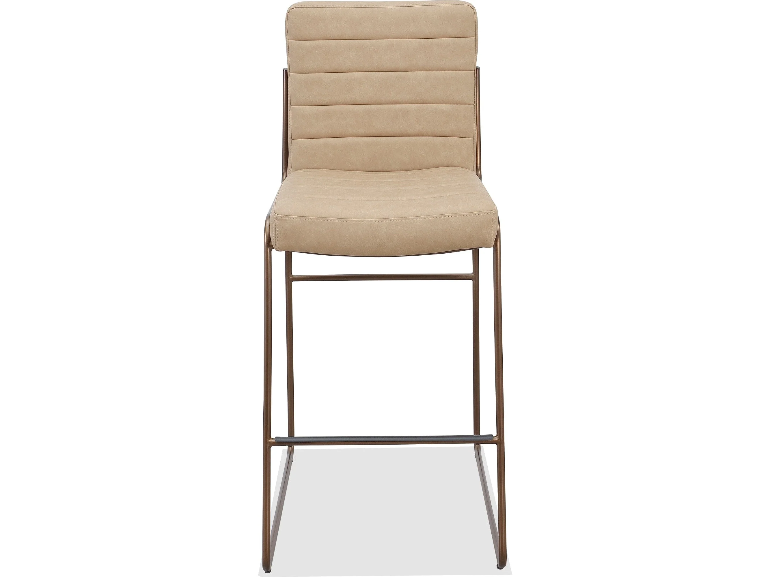 Madison Honey/Light Bronze Metal Frame Counter Stool