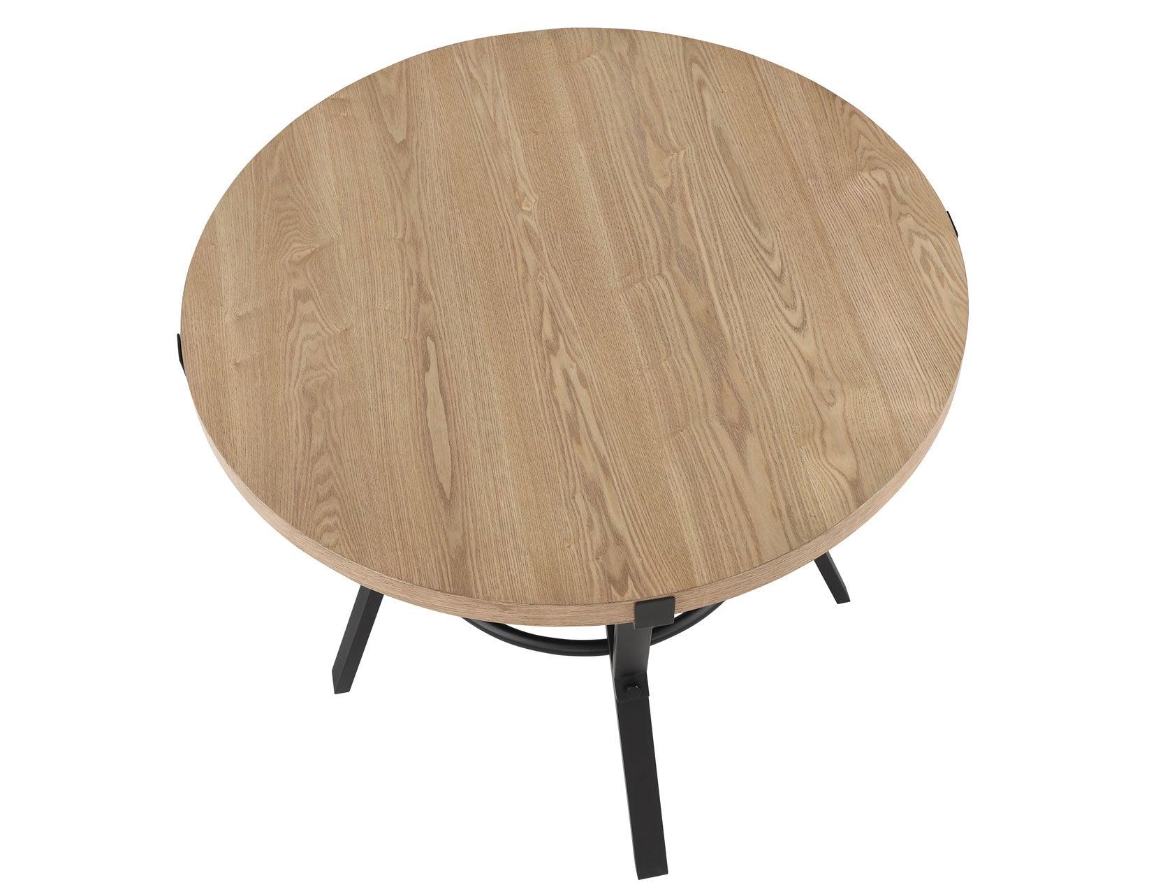 Magnolia 42-inch Round Counter Table, Black and Sand - Image 5
