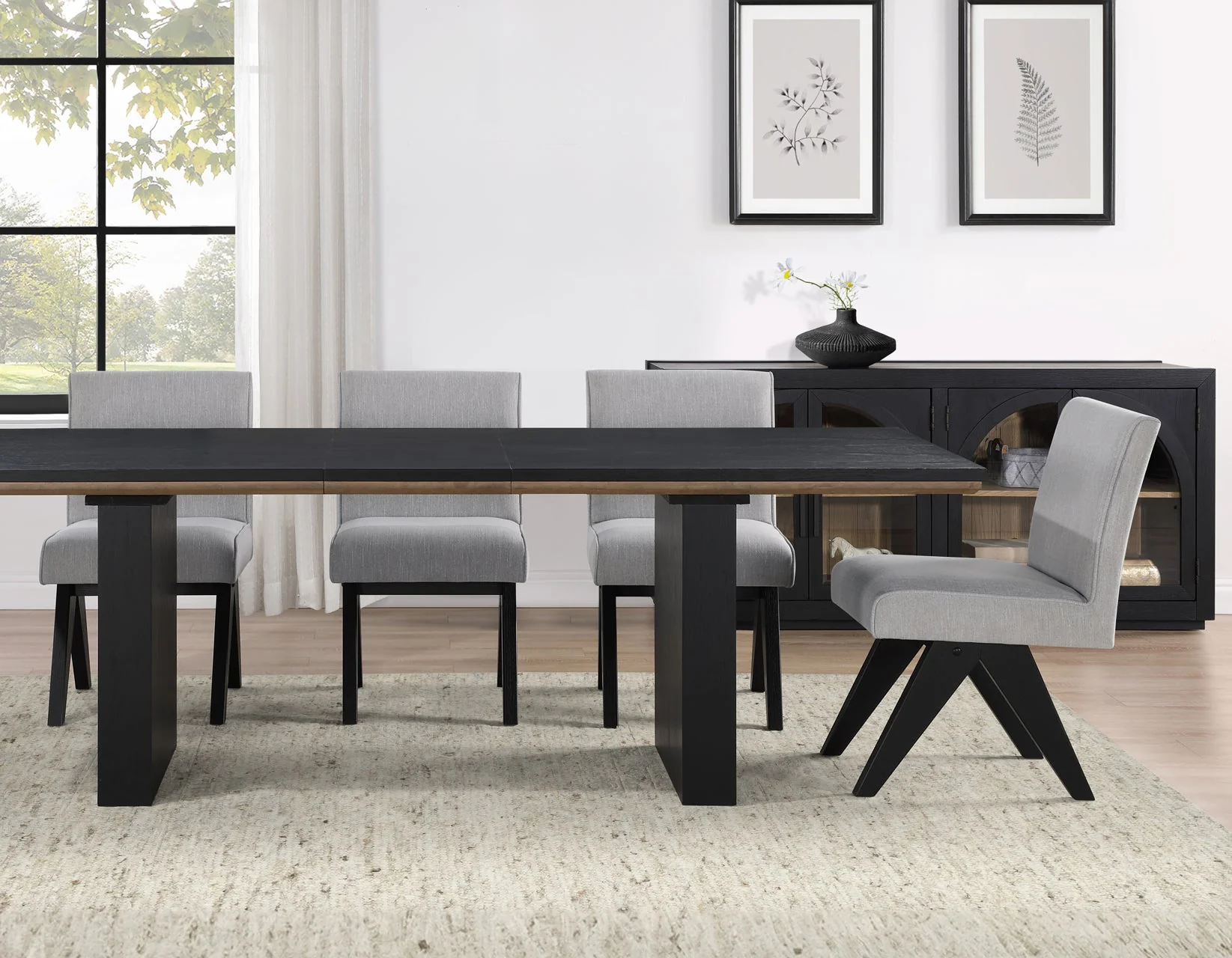 Magnolia Black/Gray Dining Room Set - Image 2