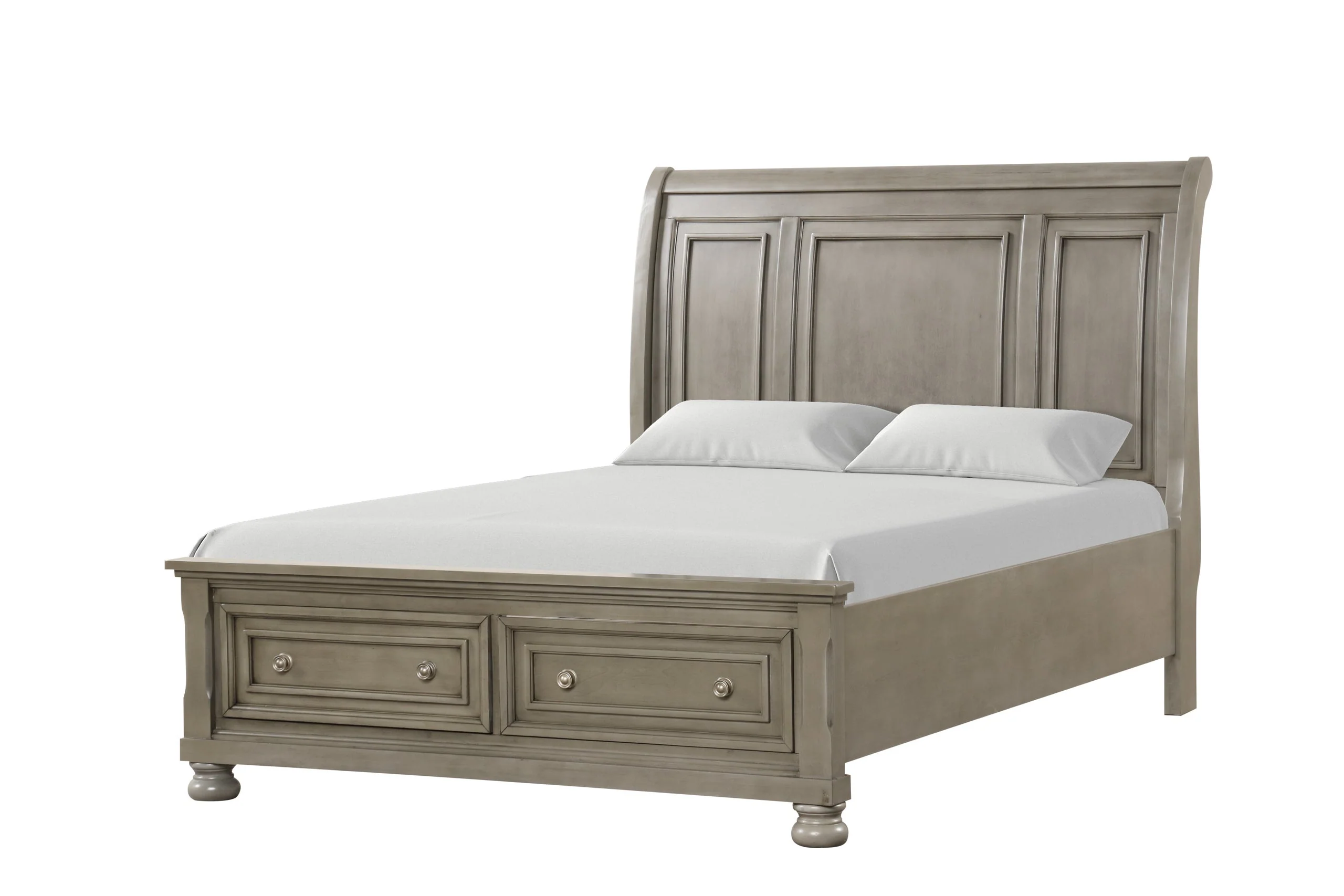 Magnolia Grey 4-piece Queen Platform Bedroom Set - Image 2