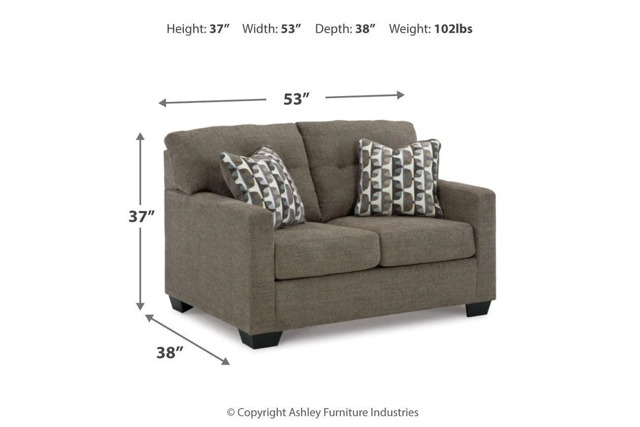 Mahoney Chocolate Sofa and Loveseat - Image 12