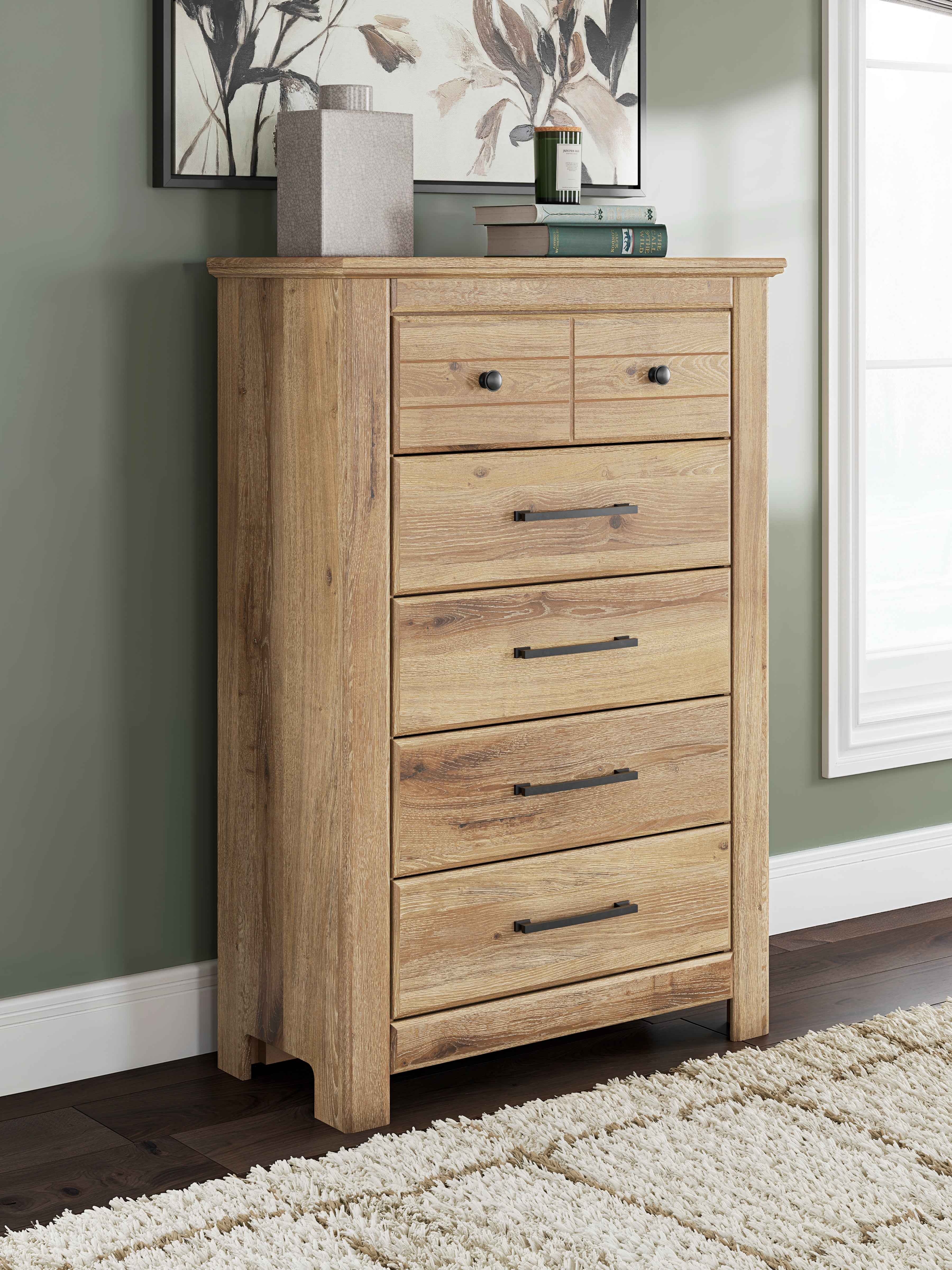 Makidern Tan Chest of Drawers