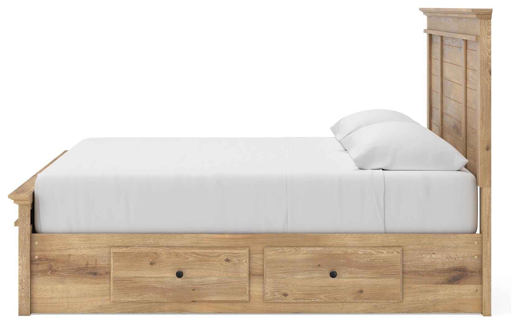 Makidern Tan King Panel Storage Bed - Image 22