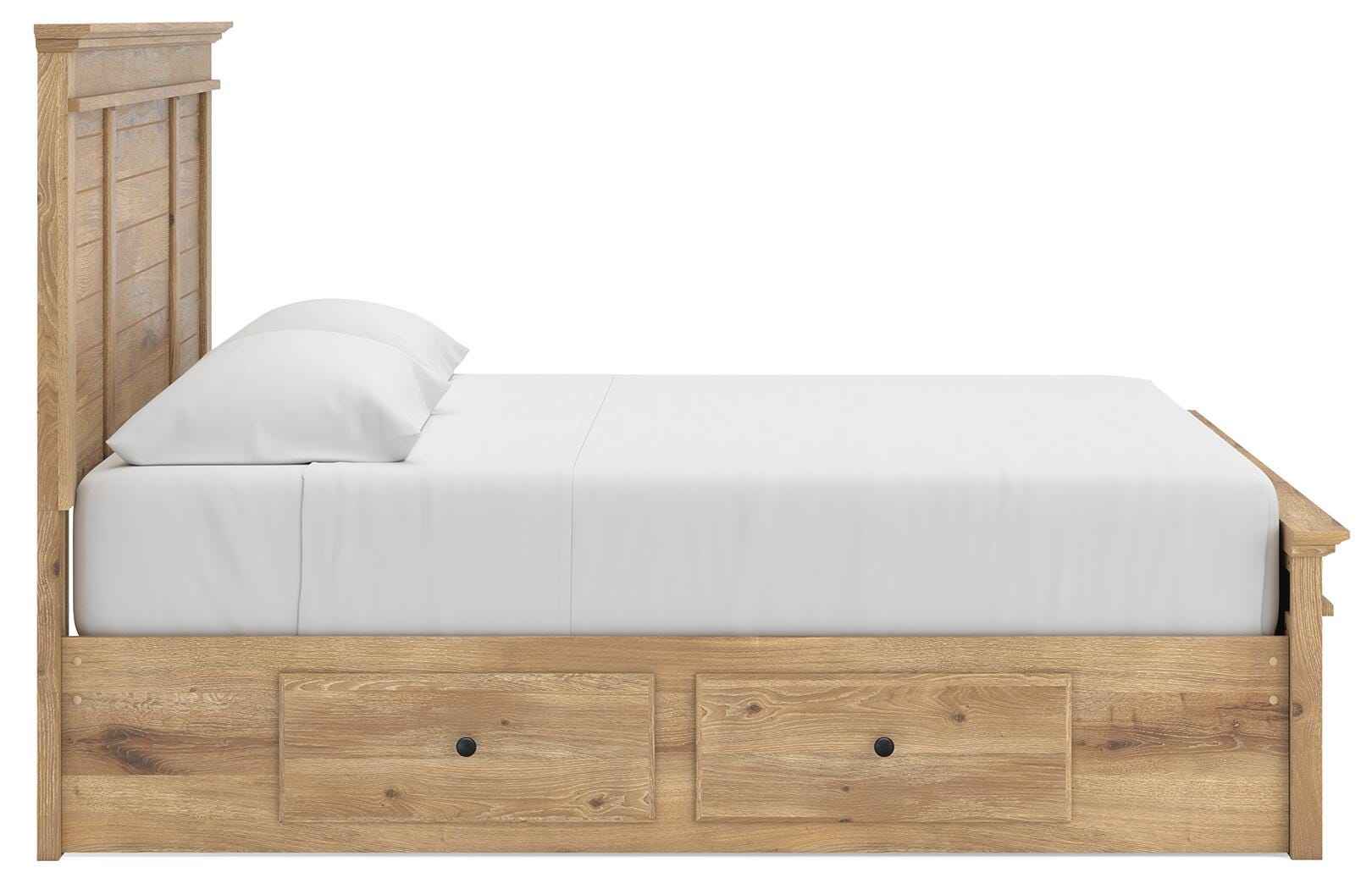 Makidern Tan King Panel Storage Bed - Image 23