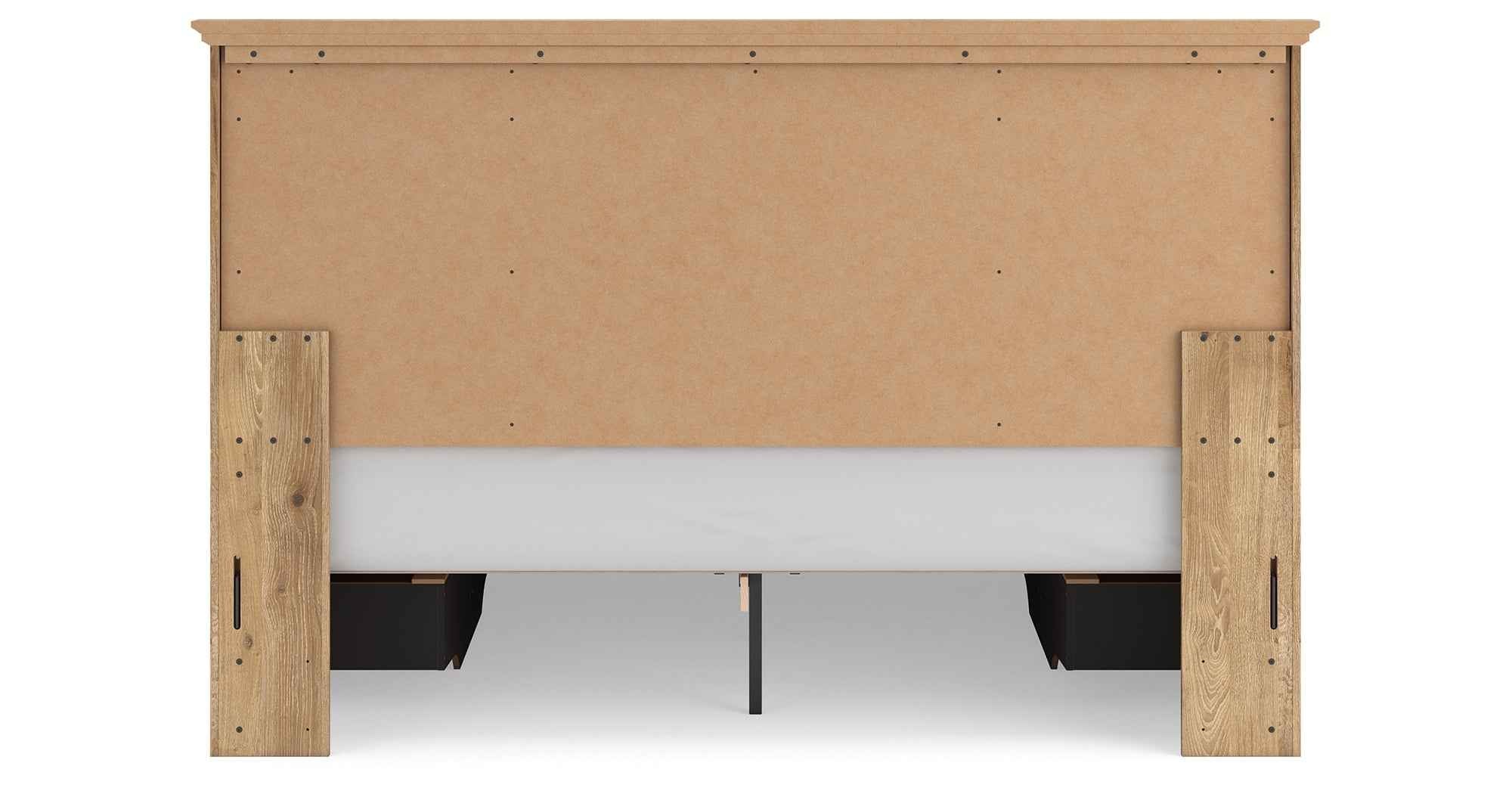 Makidern Tan King Panel Storage Bed - Image 13