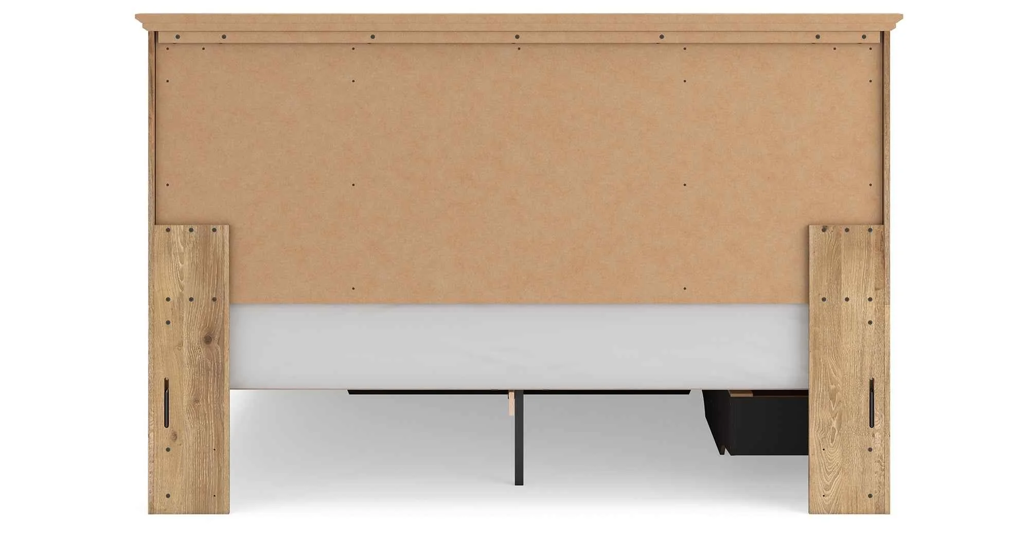 Makidern Tan King Panel Storage Bed - Image 7