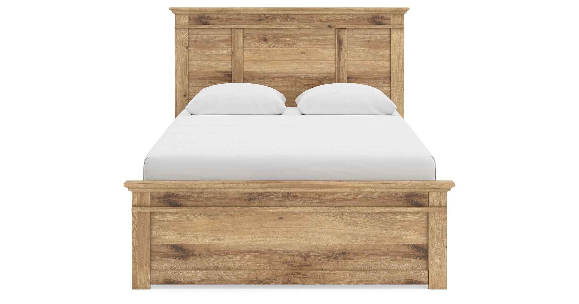 Makidern Tan Queen Panel Bed - Image 6