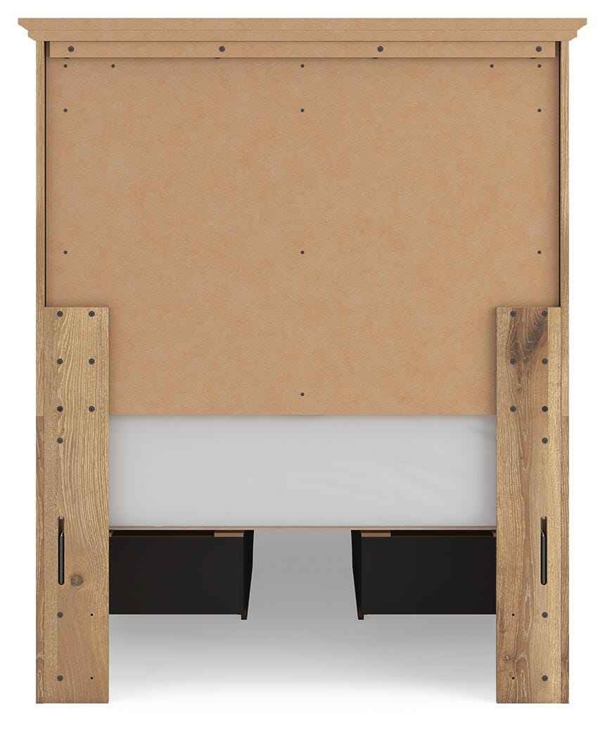 Makidern Tan Twin Panel Storage Bed - Image 21