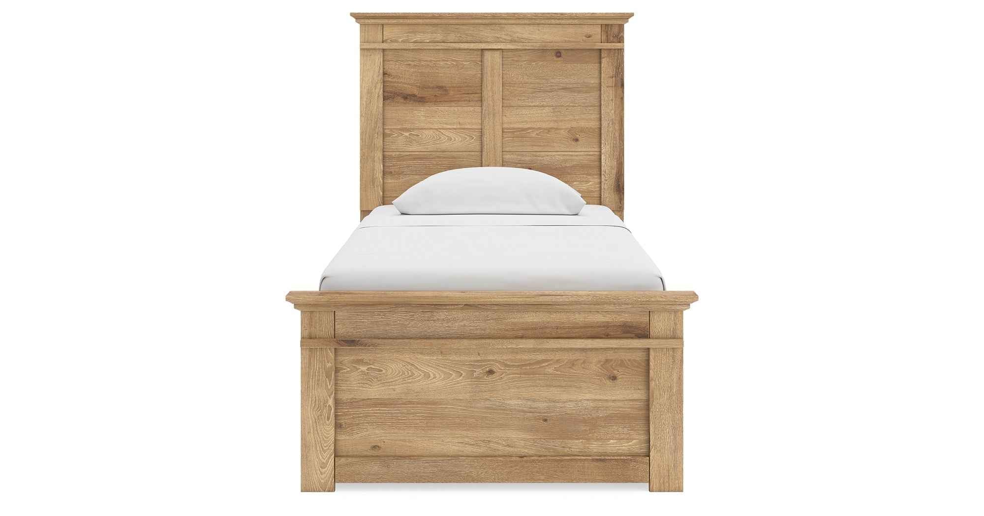 Makidern Tan Twin Panel Storage Bed - Image 6
