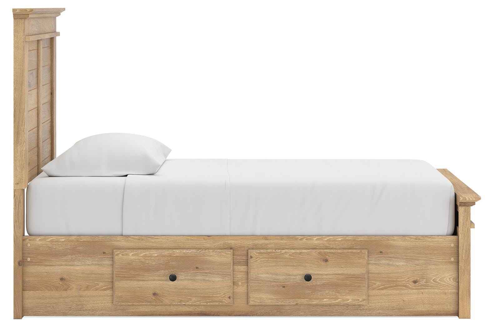 Makidern Tan Twin Panel Storage Bed - Image 16