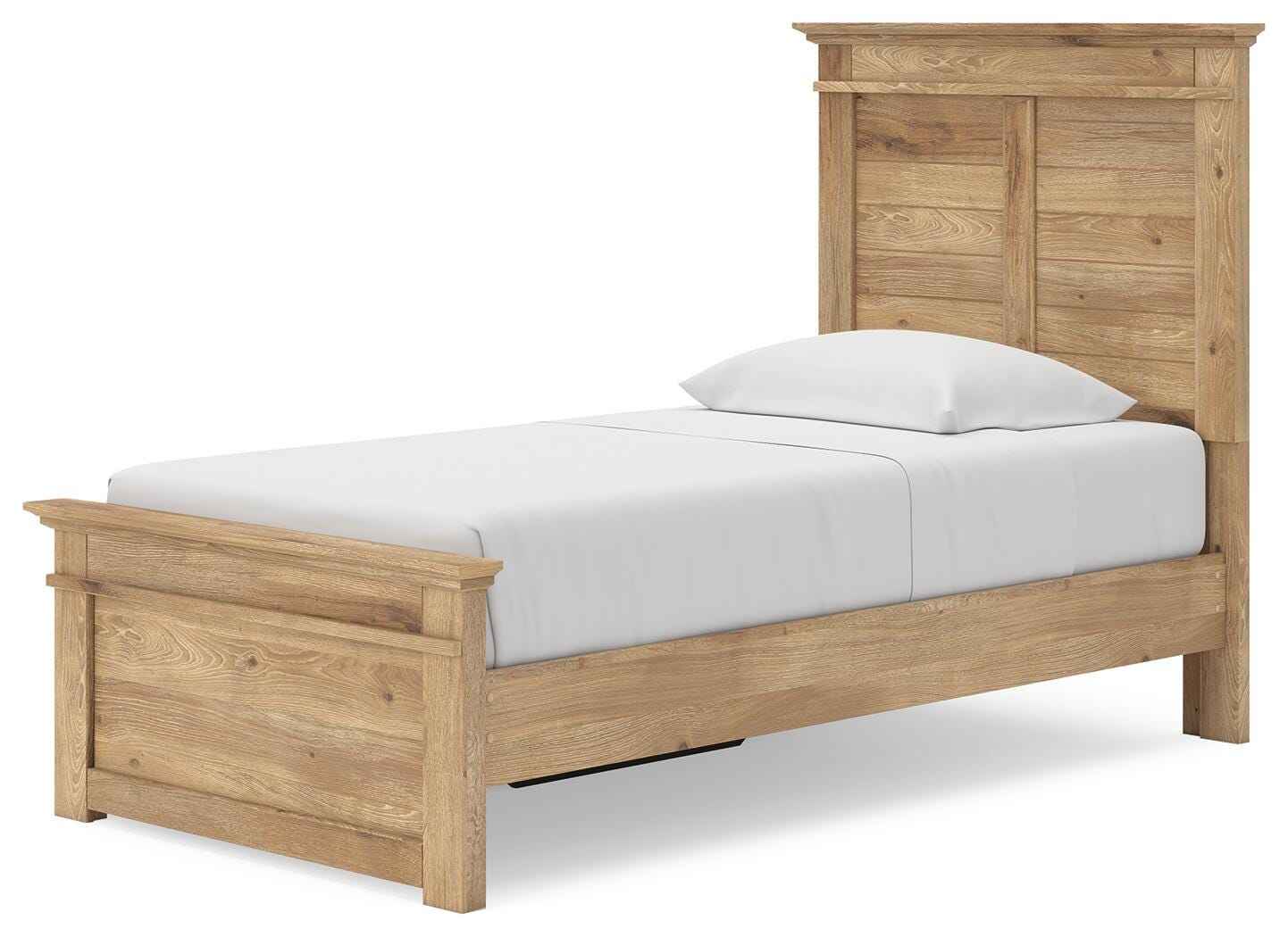Makidern Tan Twin Panel Storage Bed - Image 13