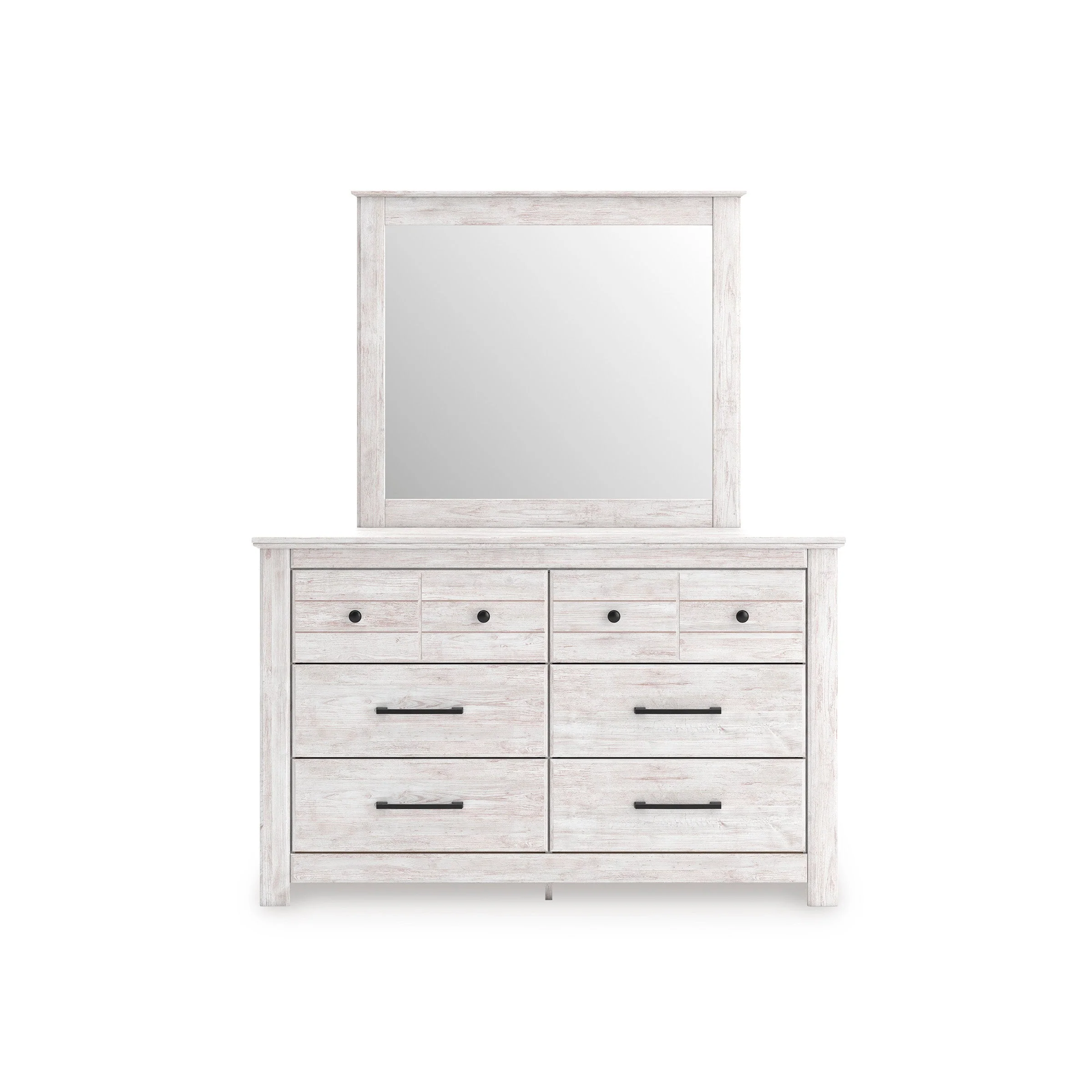 Makidern Whitewash Storage Panel Bedroom Set with 6 Drawers - Image 31