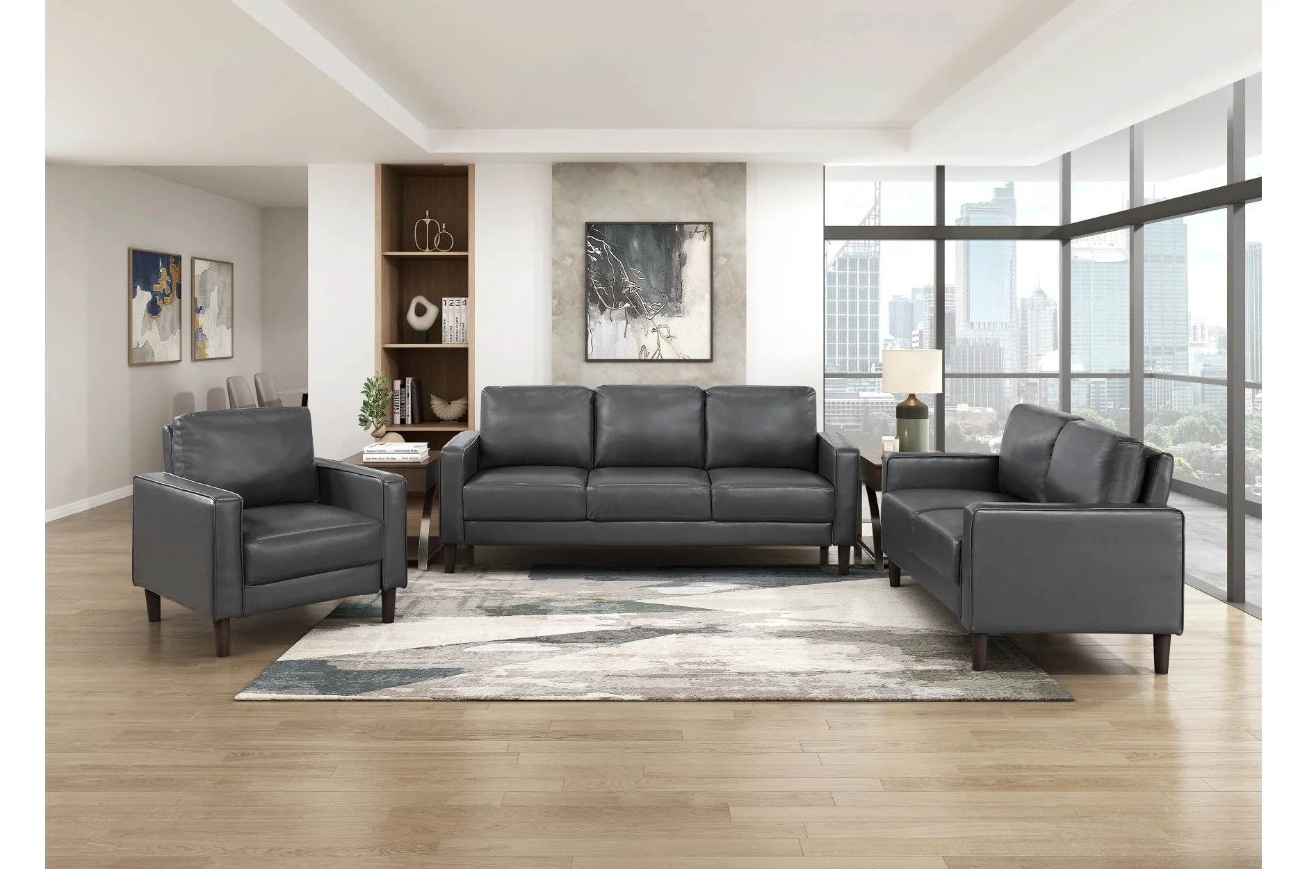 Malcolm Dark Gray Chair - Image 3