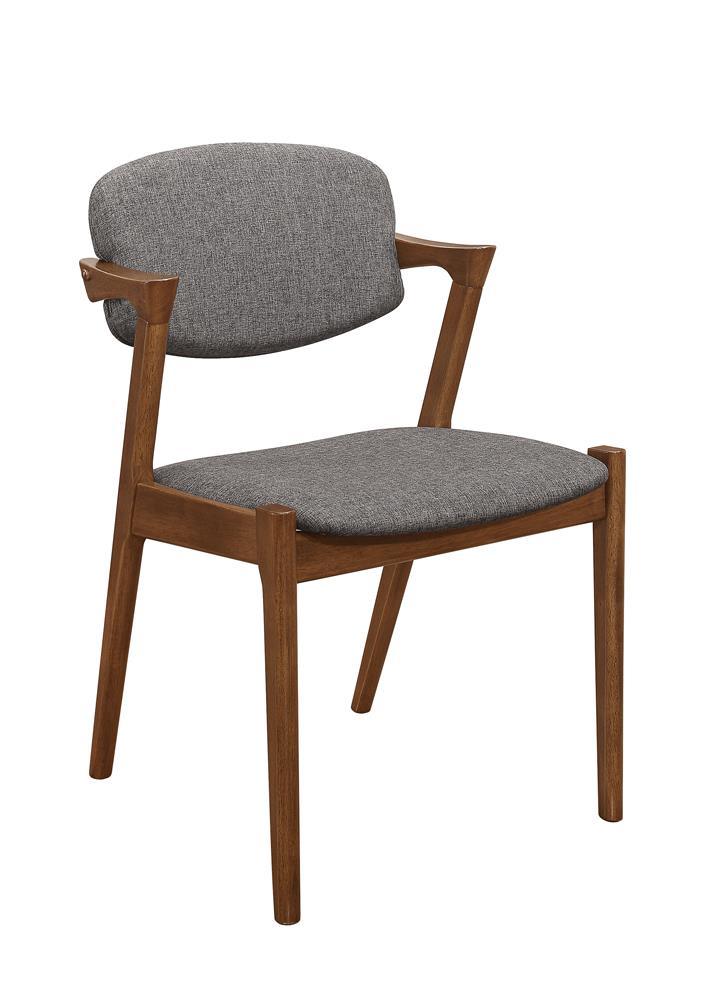 Malone Gray/Dark Walnut Dining Side Chairs, Set of 2 - Image 7