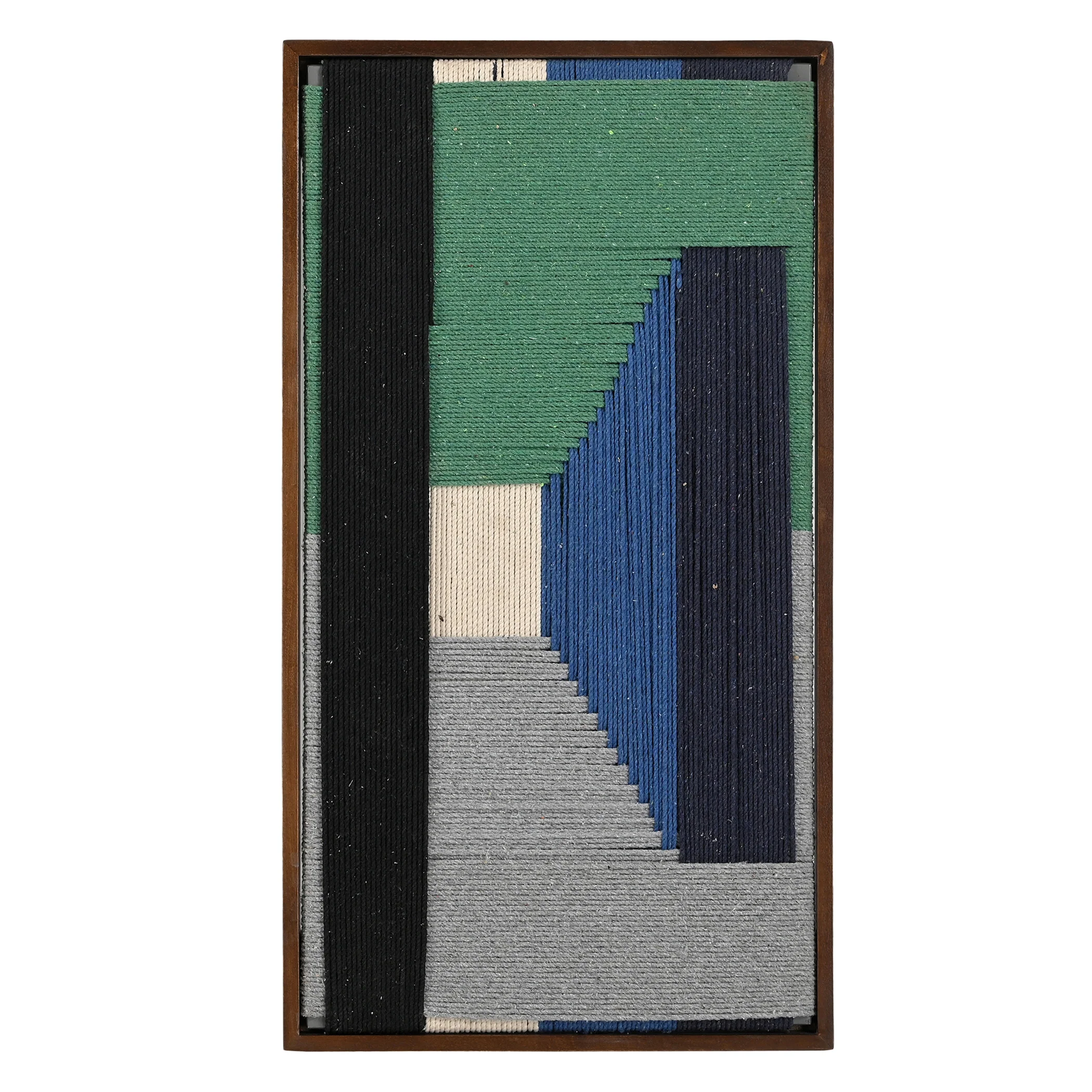Manila Woven Framed Art, Green - Image 4