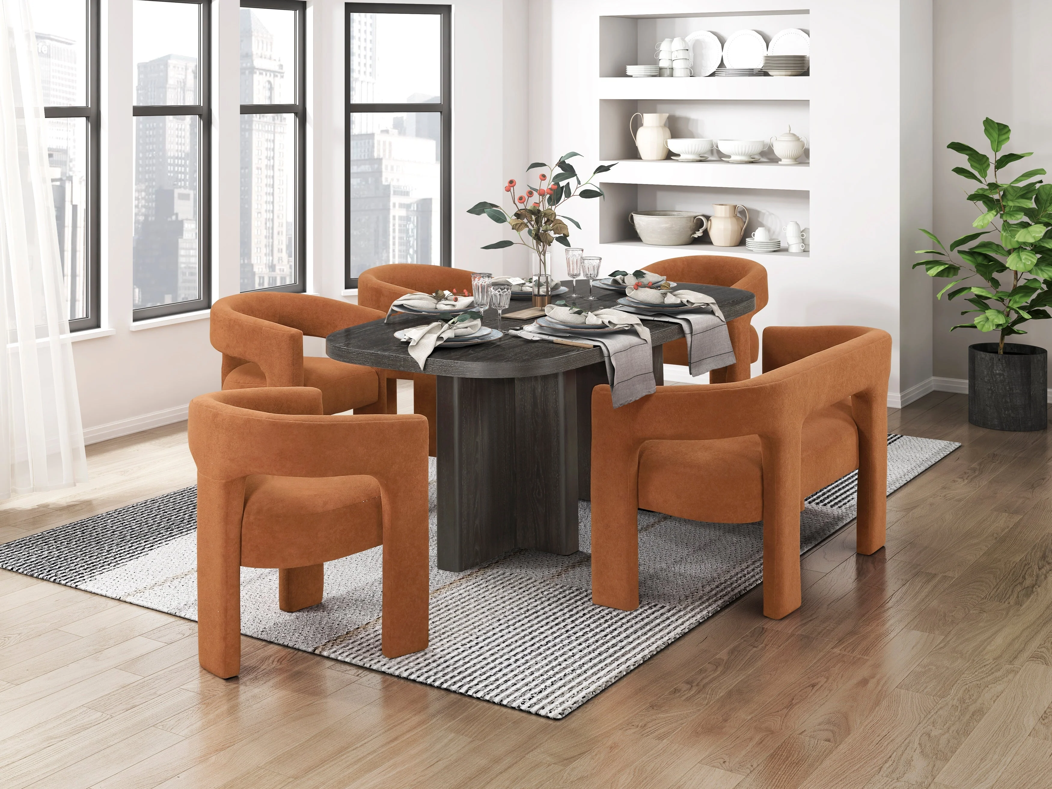 Marais Ebony Dining Table - Image 5
